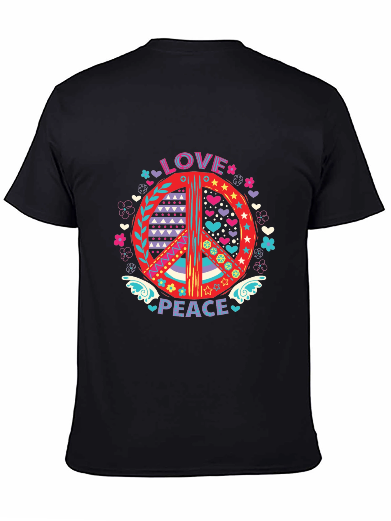 Love and Peace Graphic Tee - Groovy Style