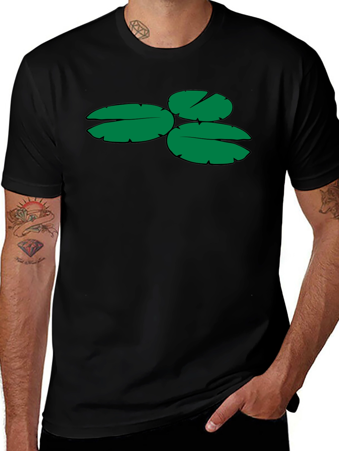 Lily Pad Graphic Tee - Soft Cotton Blend