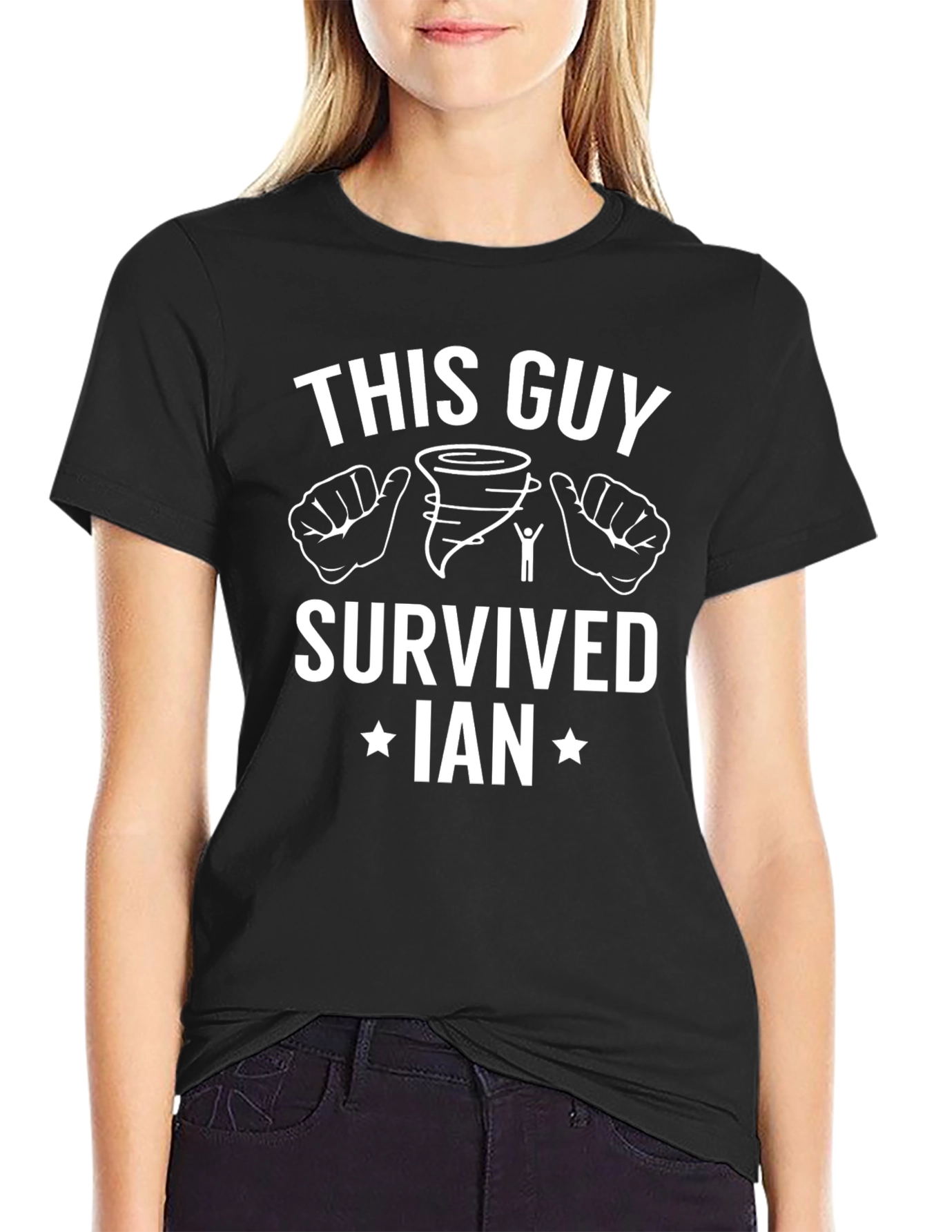 This Guy Survived Ian T-Shirt - Weather Resilient!