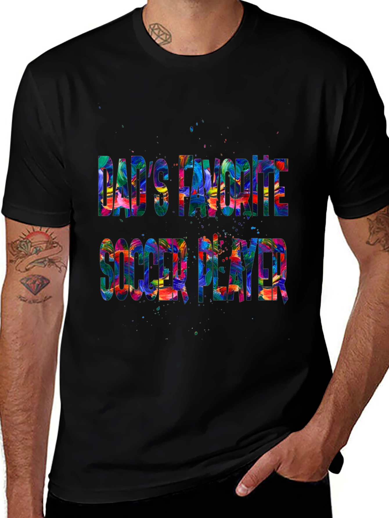 Dads Favorite Soccer Player Graphic T-Shirt