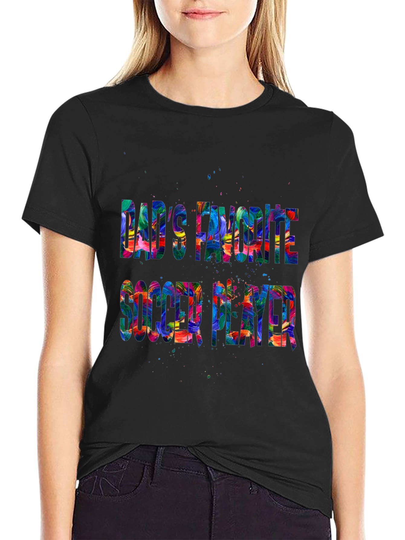 Dads Favorite Soccer Player Graphic T-Shirt