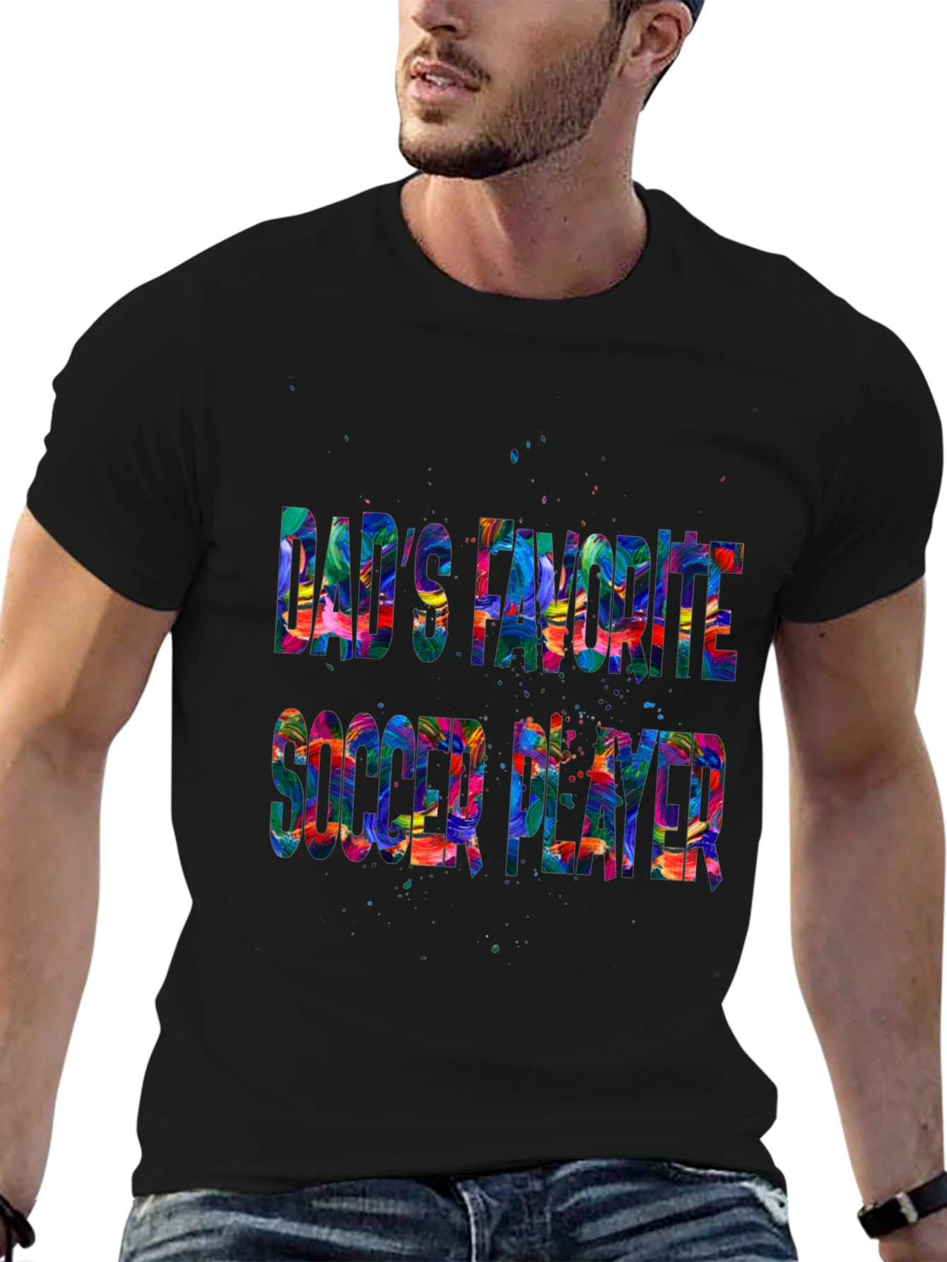 Dads Favorite Soccer Player Graphic T-Shirt