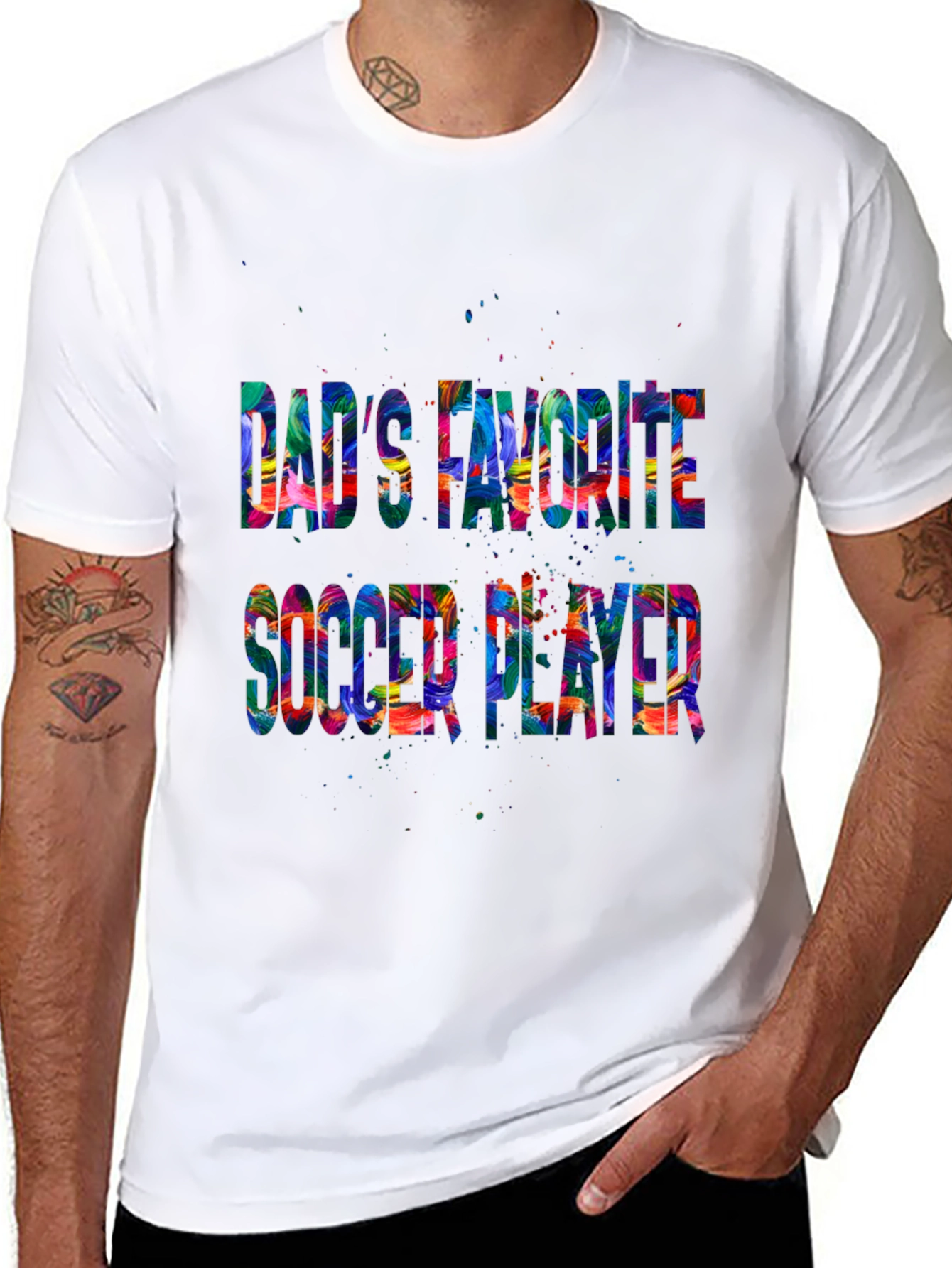Dads Favorite Soccer Player Graphic T-Shirt