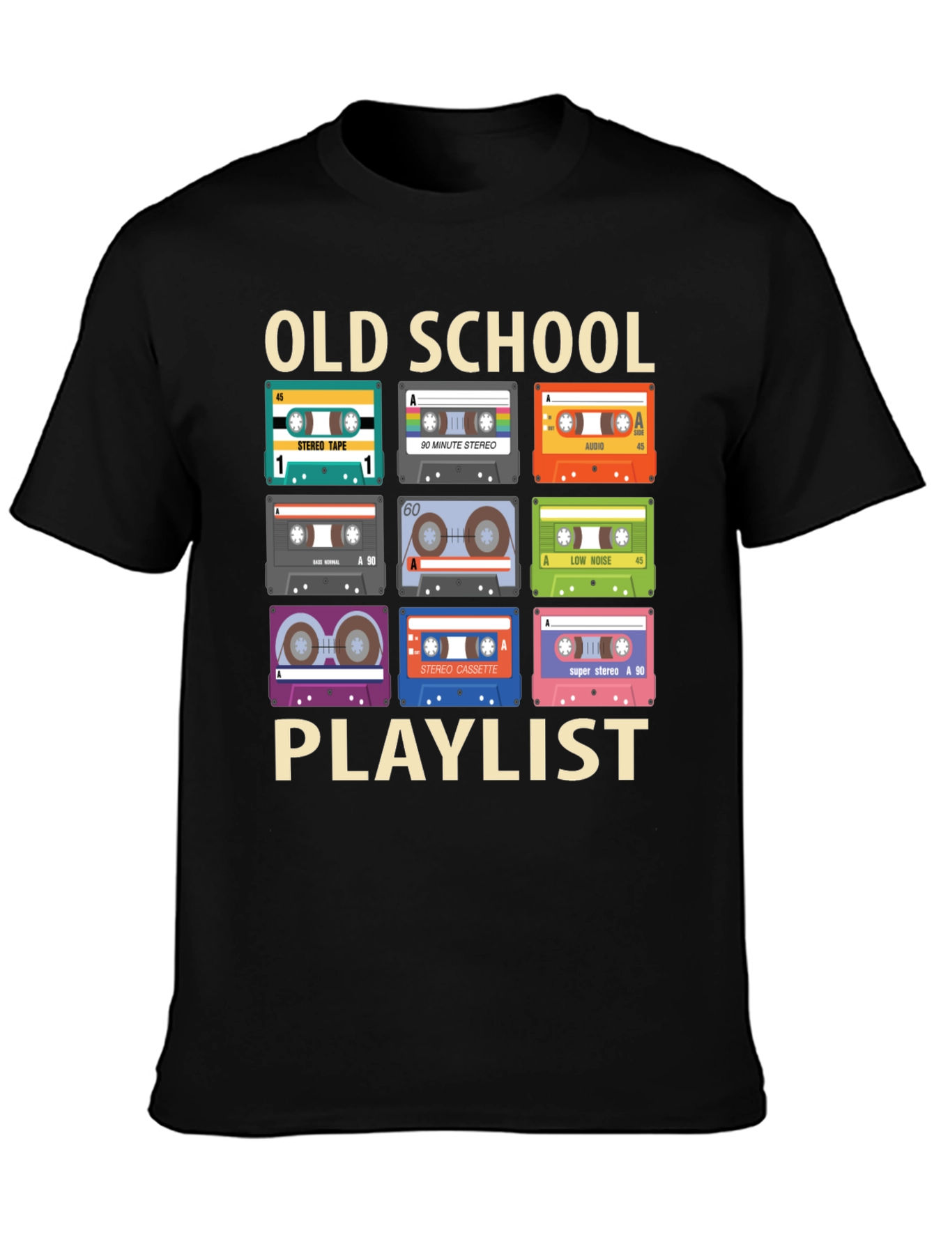 Retro Cassette Tape T-Shirt: Old School Playlist