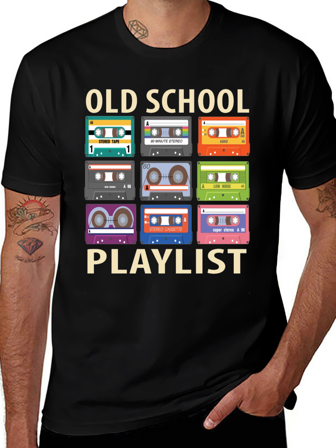 Retro Cassette Tape T-Shirt: Old School Playlist