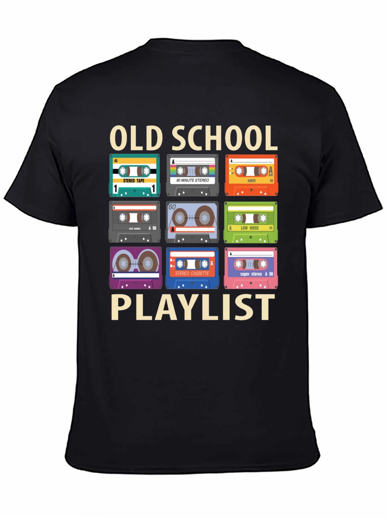 Retro Cassette Tape T-Shirt: Old School Playlist