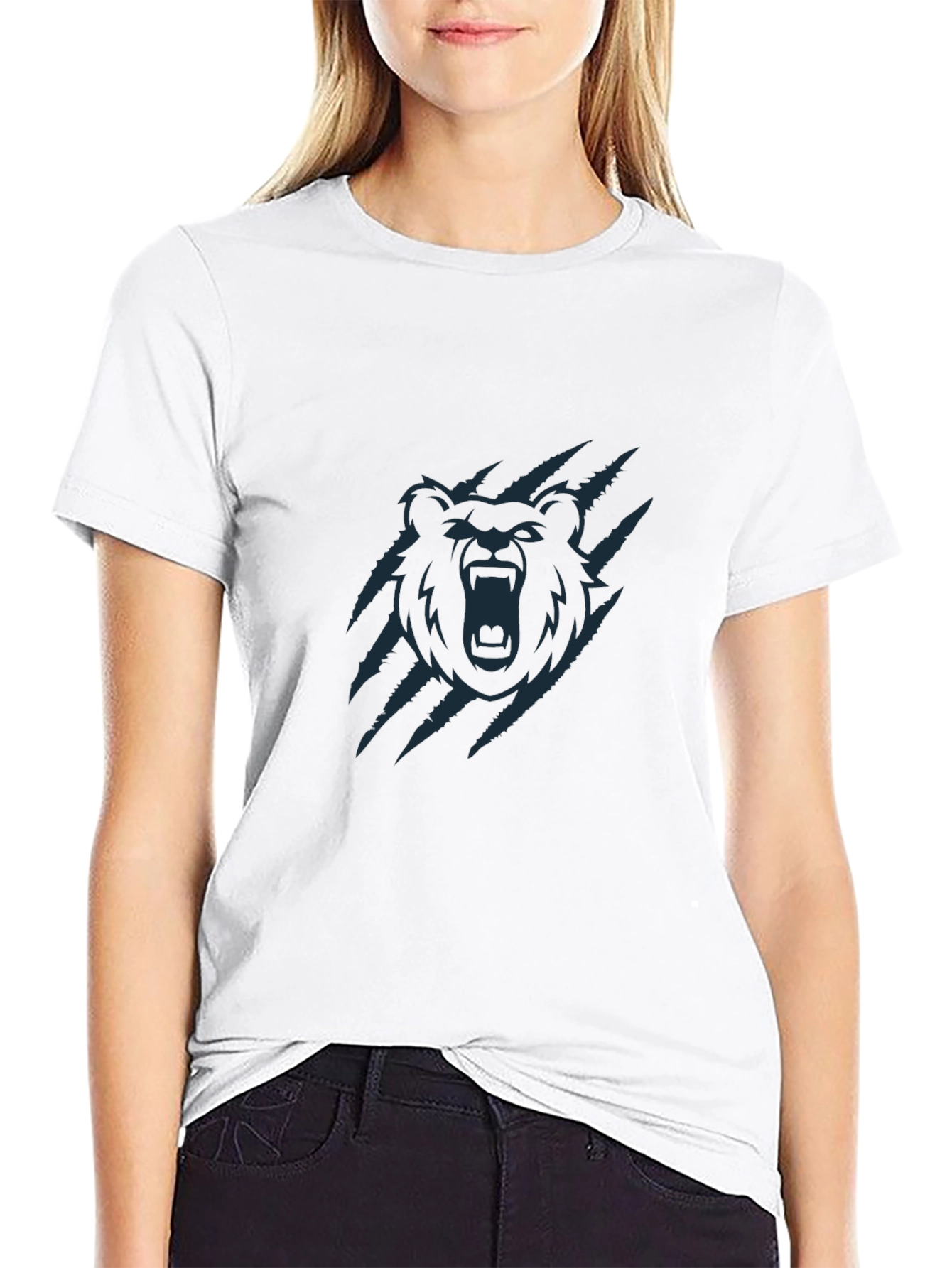 Grizzlies Graphic Tee - Roaring Bear Design