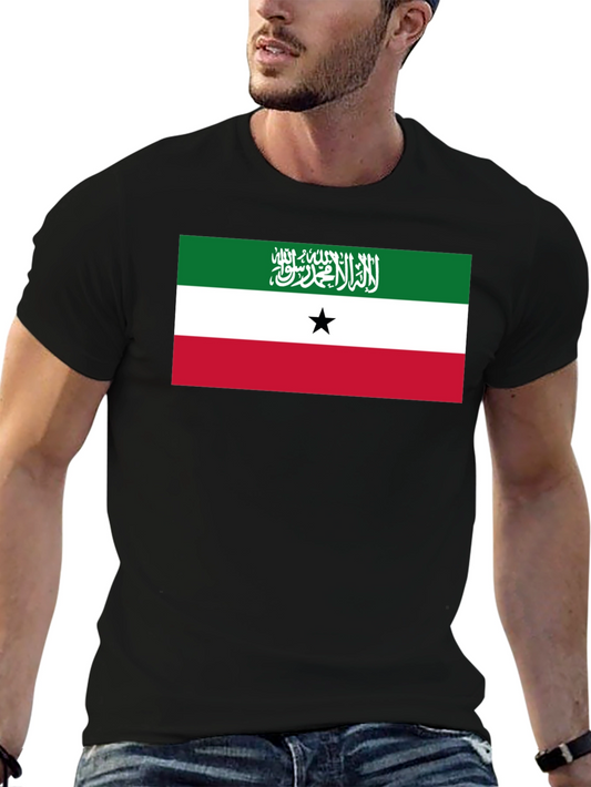 Somaliland Flag Graphic Black T-Shirt