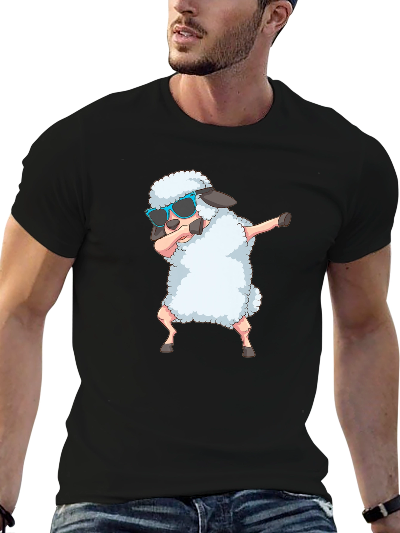 Dabbing Sheep Graphic Tee - Cool & Unique!