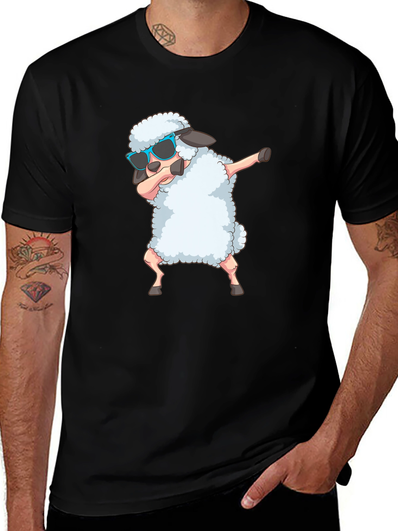 Dabbing Sheep Graphic Tee - Cool & Unique!