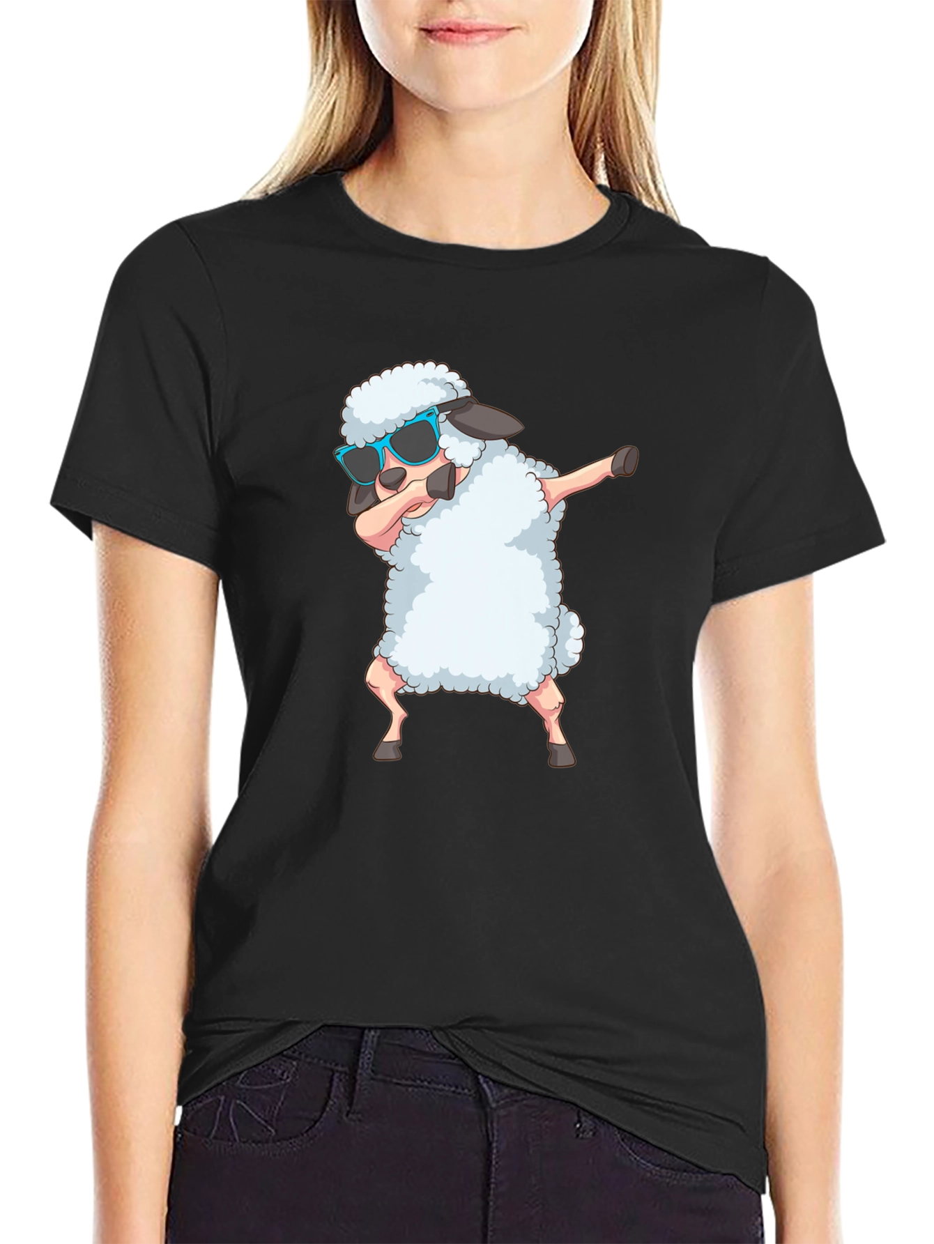 Dabbing Sheep Graphic Tee - Cool & Unique!