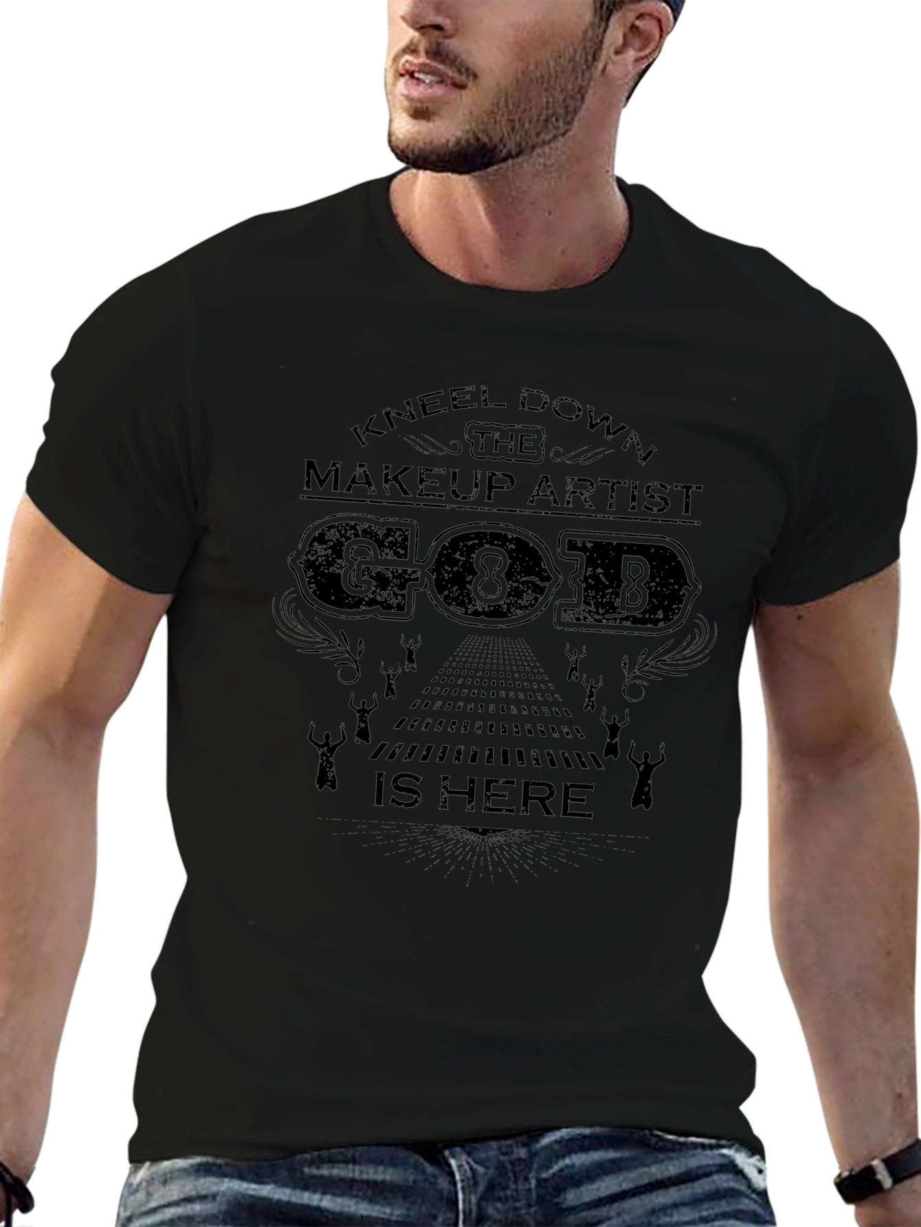 Kneel Down Makeup Artist Graphic T-Shirt