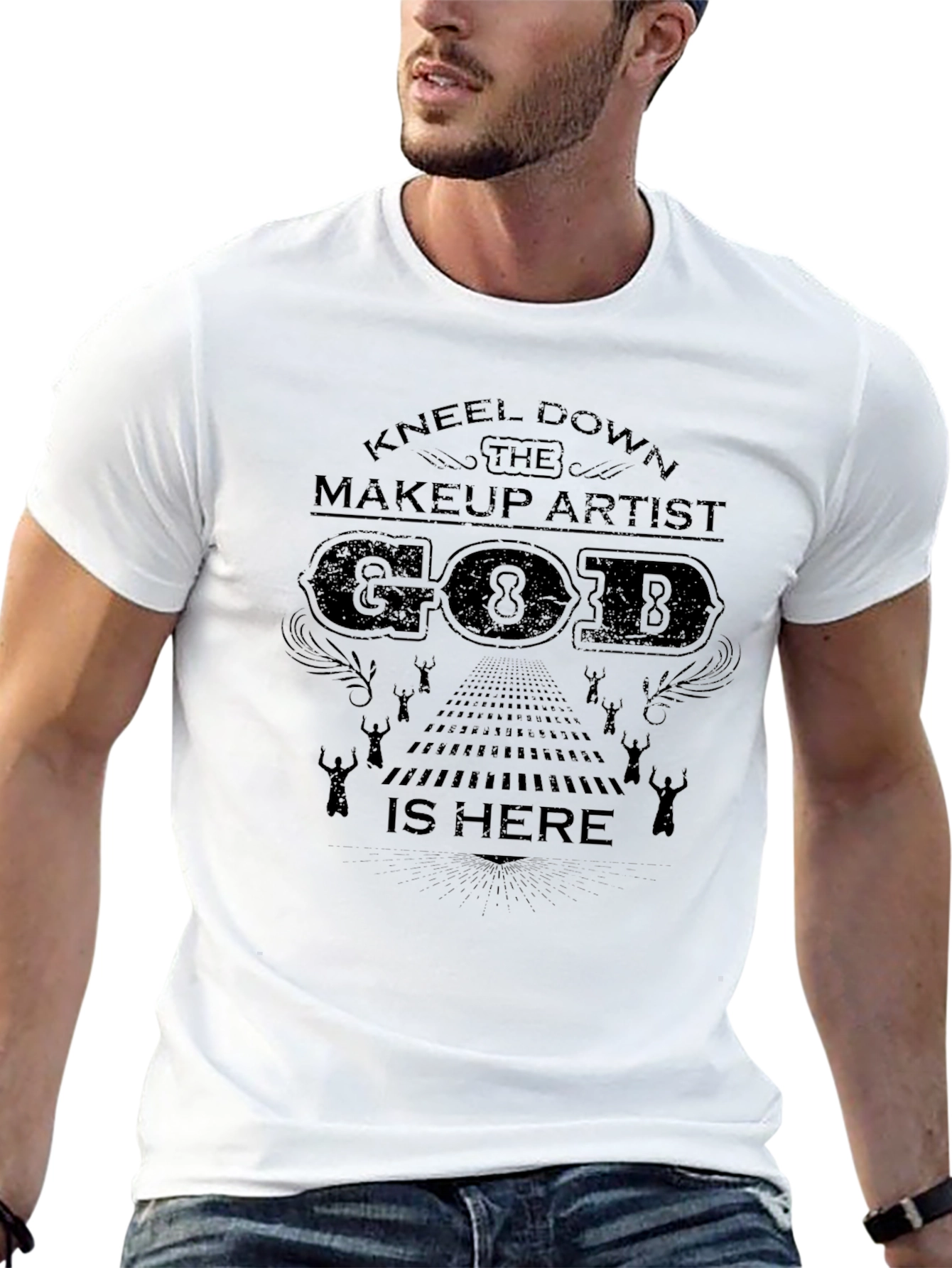 Kneel Down Makeup Artist Graphic T-Shirt