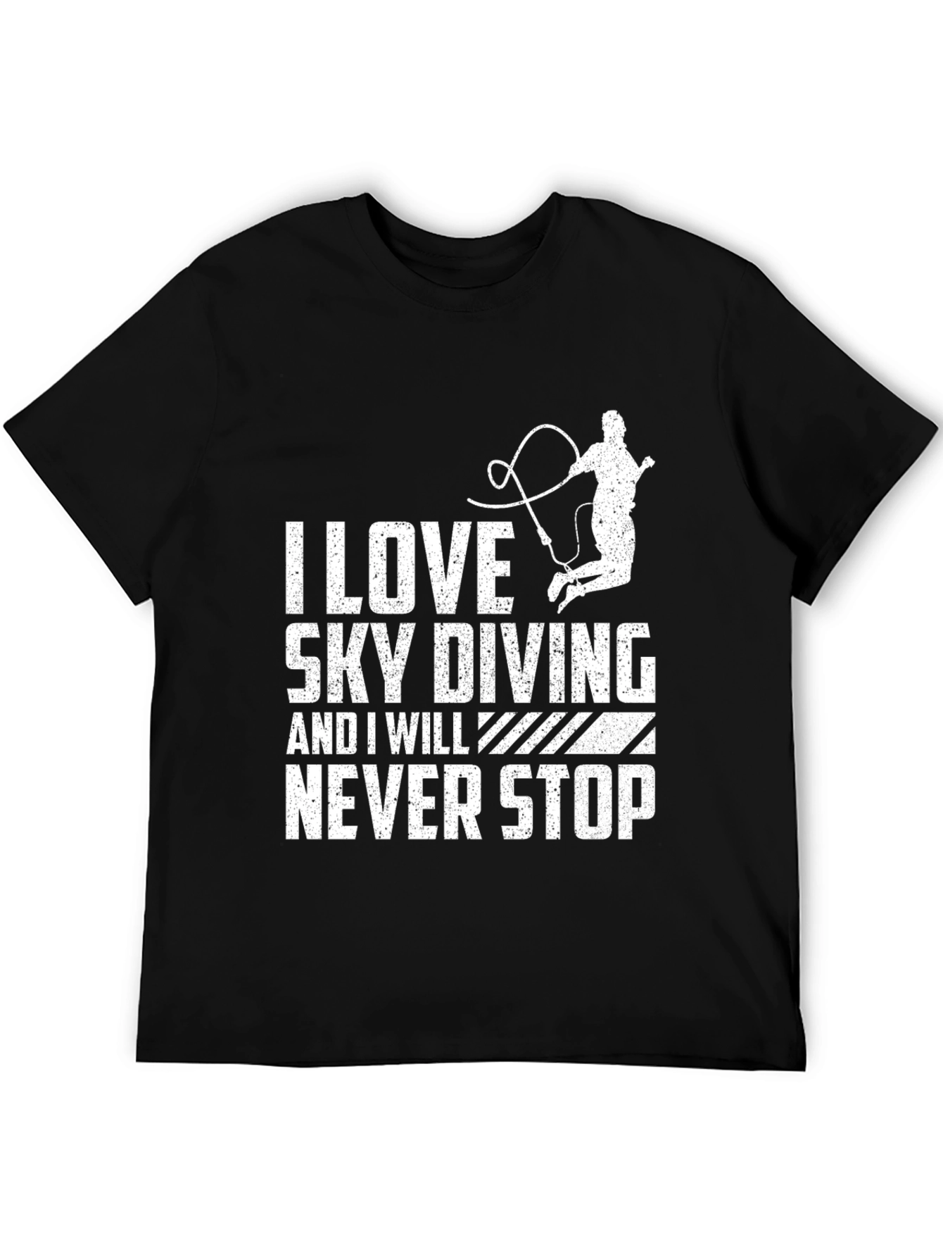 I Love Sky Diving T-Shirt Black