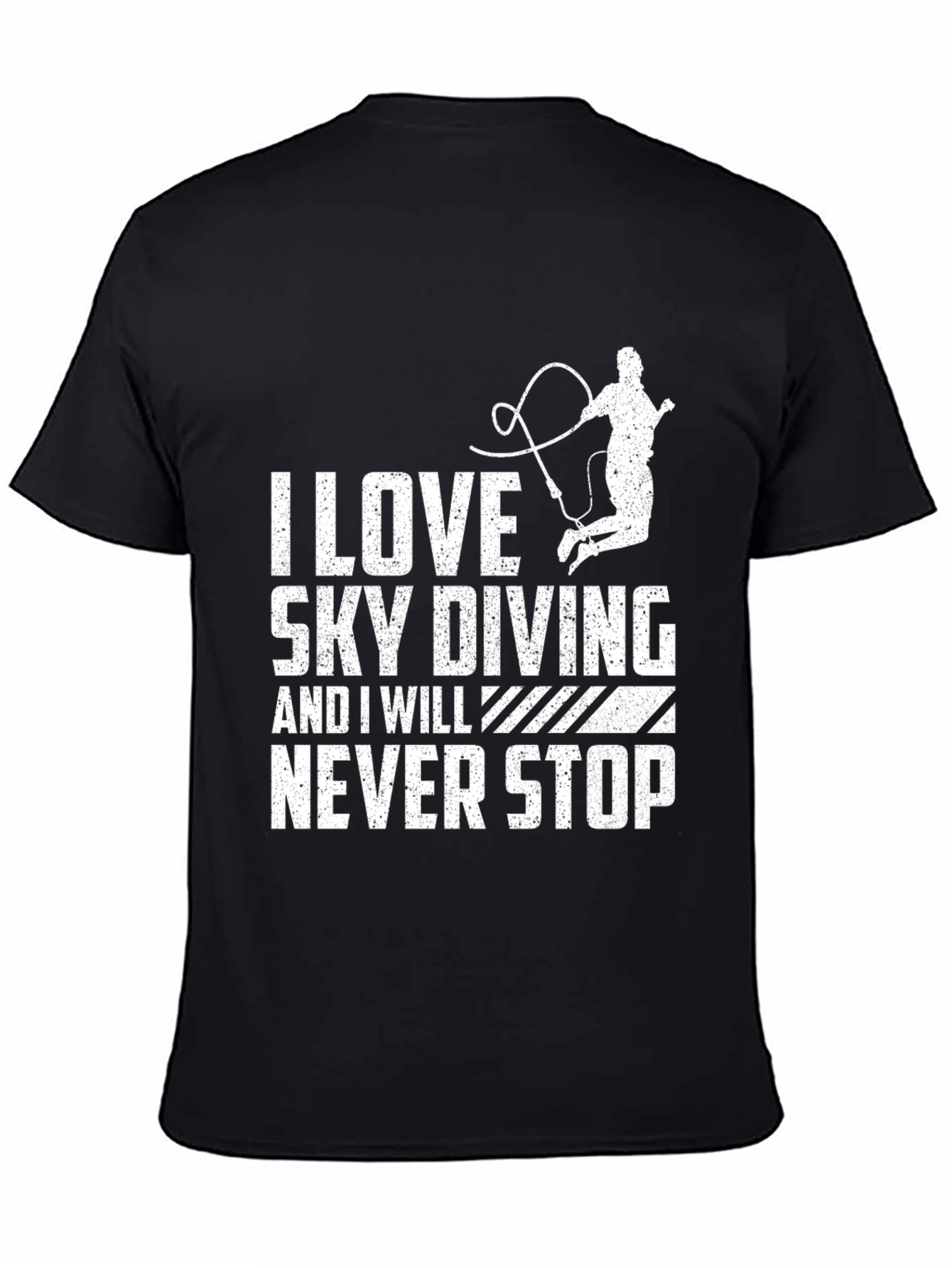 I Love Sky Diving T-Shirt Black
