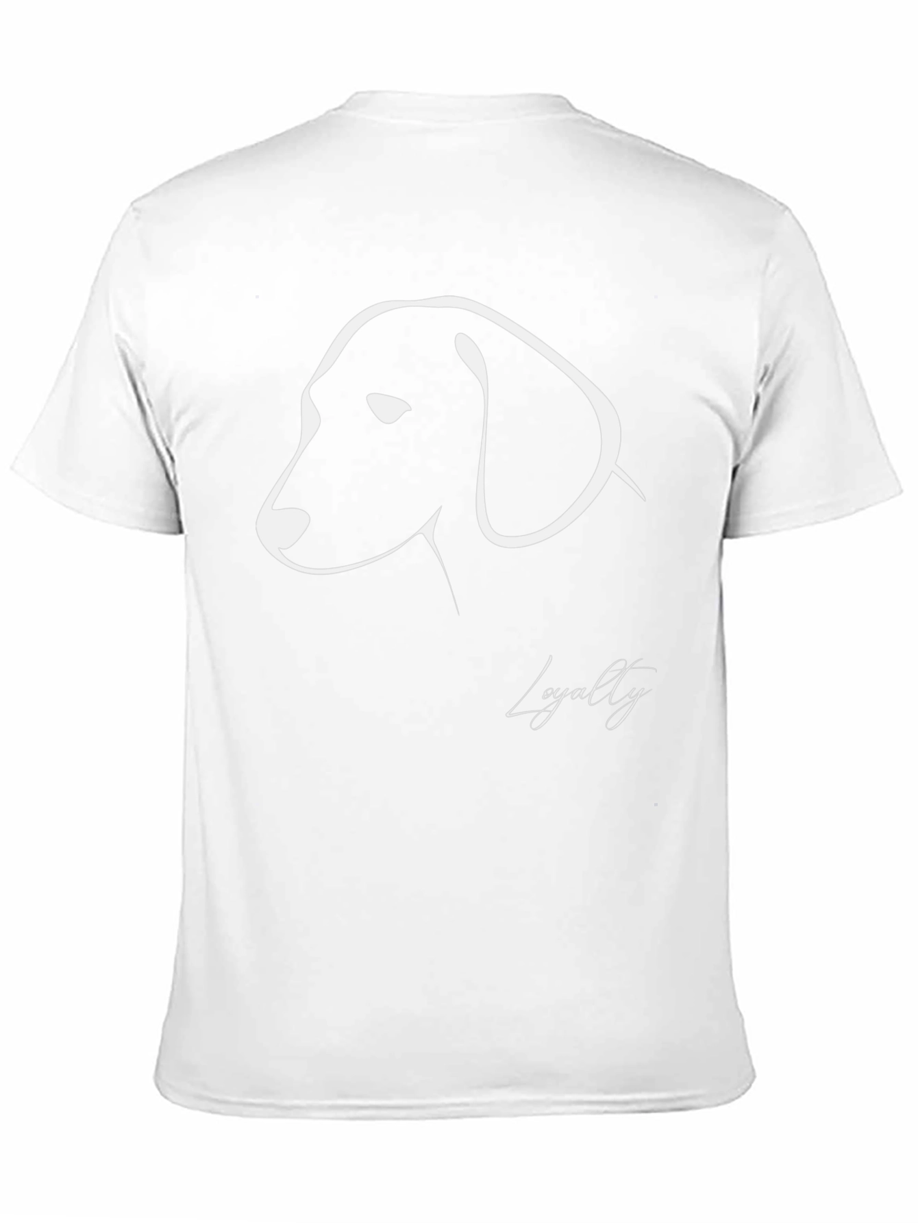 Loyalty Dog Silhouette Graphic Tee - Mens Black T-Shirt