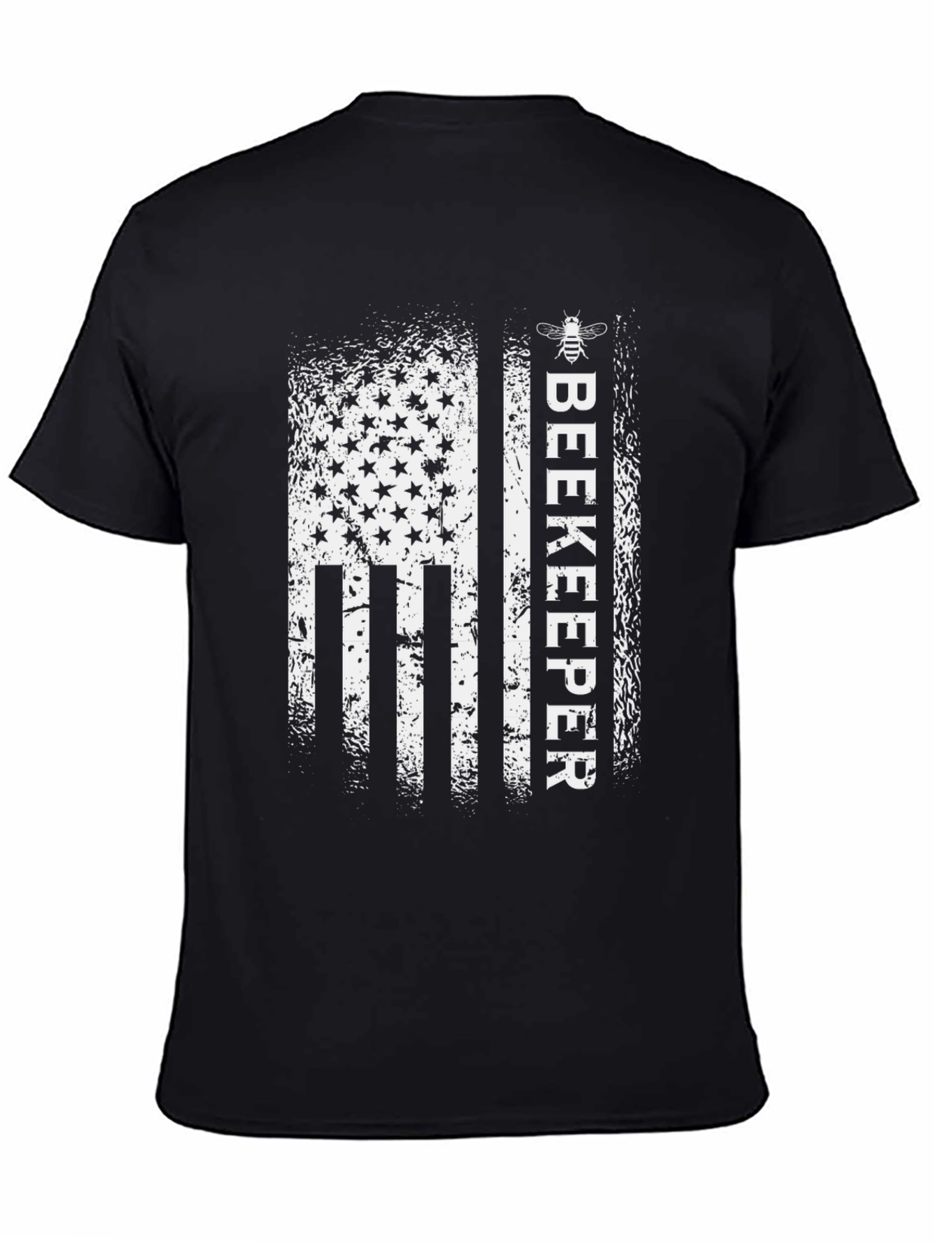 Beekeeper USA Flag Graphic Tee - Black