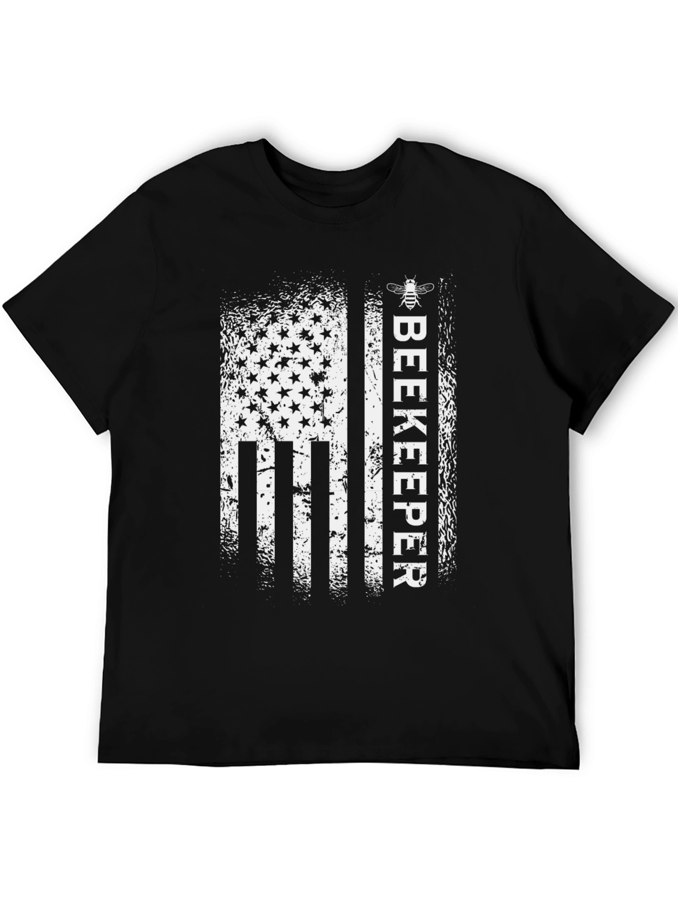 Beekeeper USA Flag Graphic Tee - Black