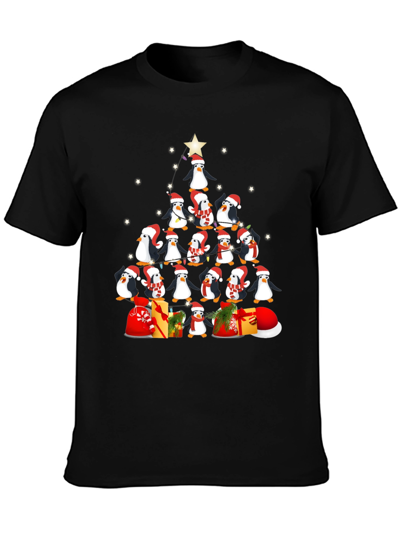 Penguin Christmas Tree T-Shirt