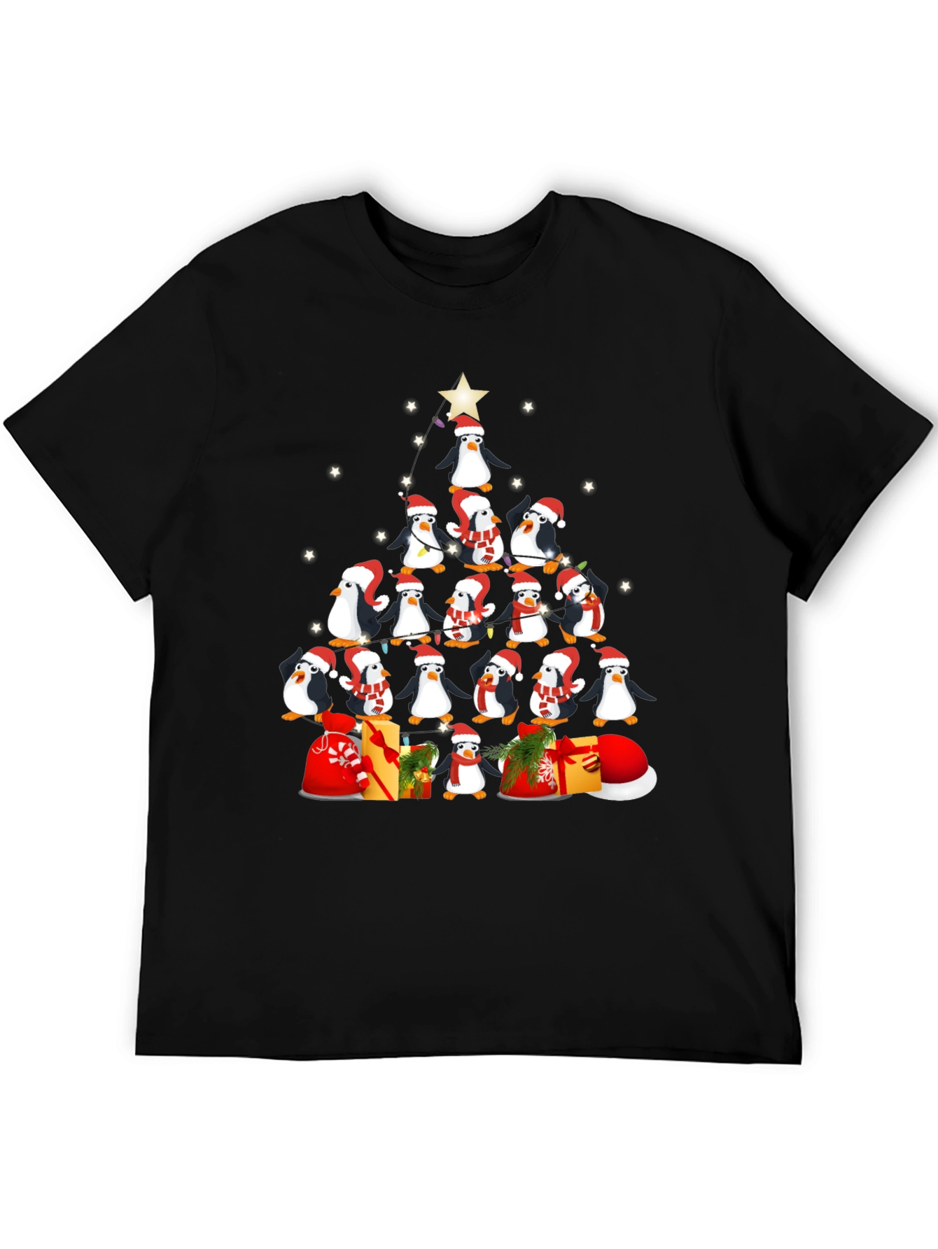 Penguin Christmas Tree T-Shirt
