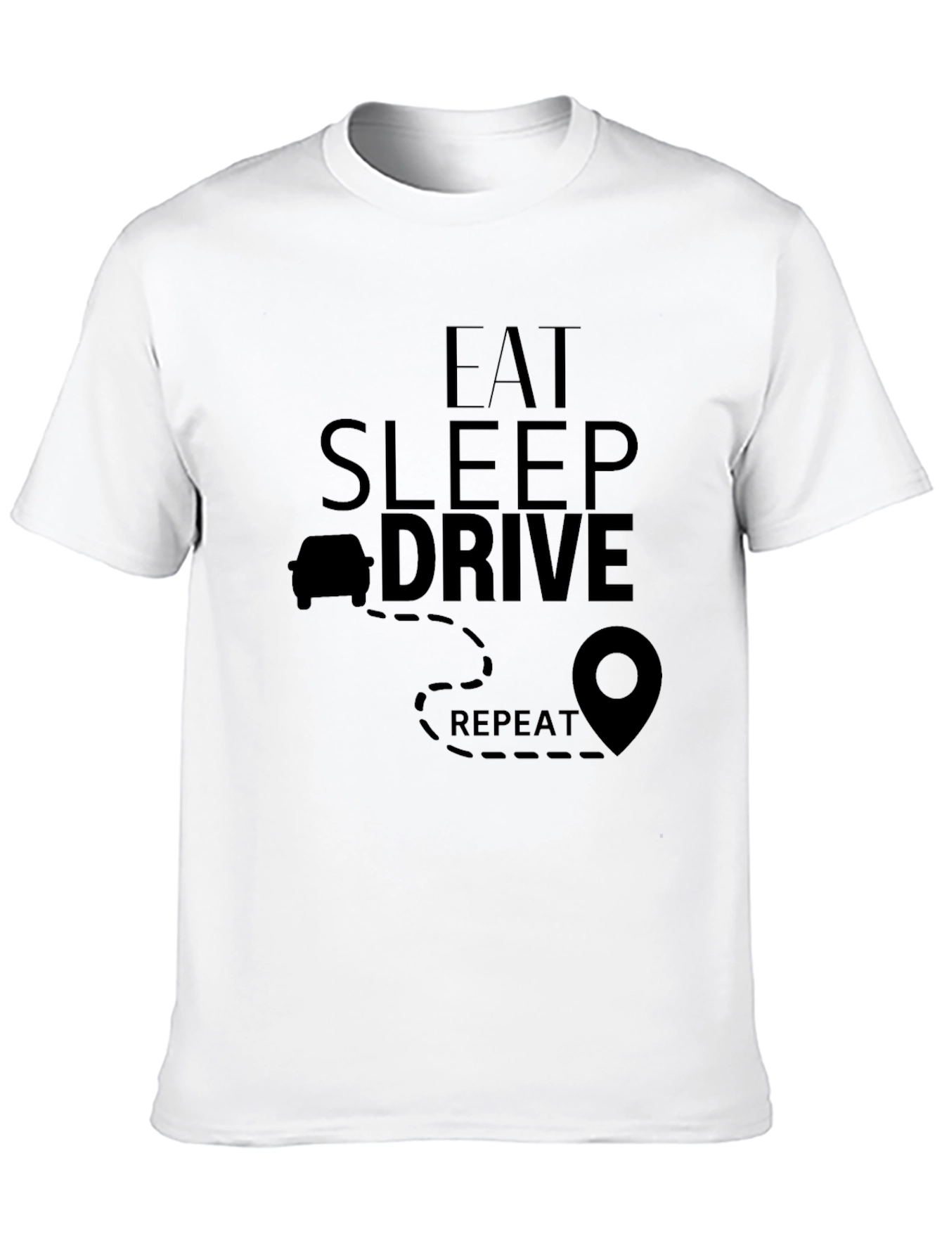 Eat Sleep Drive Repeat Black T-Shirt