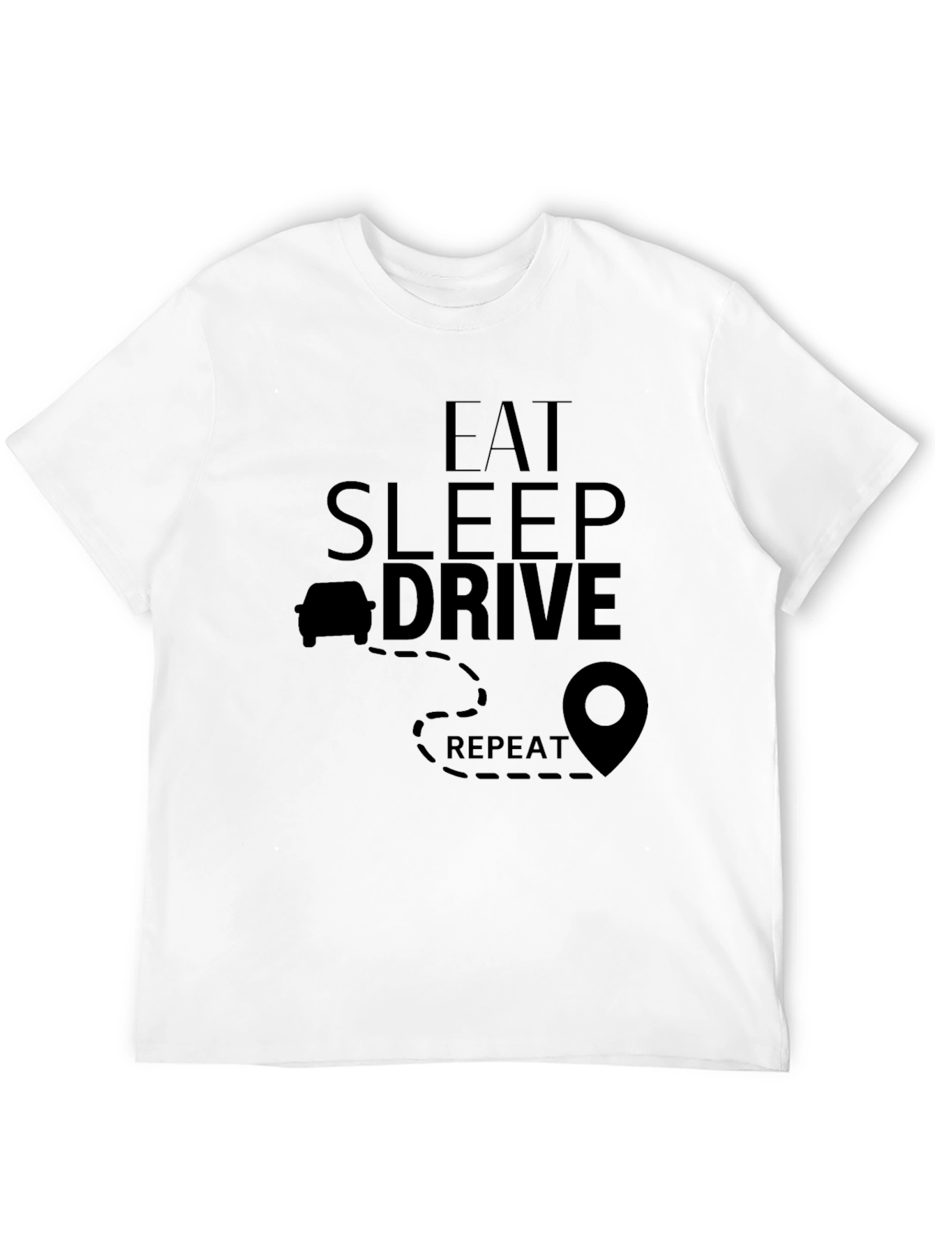 Eat Sleep Drive Repeat Black T-Shirt