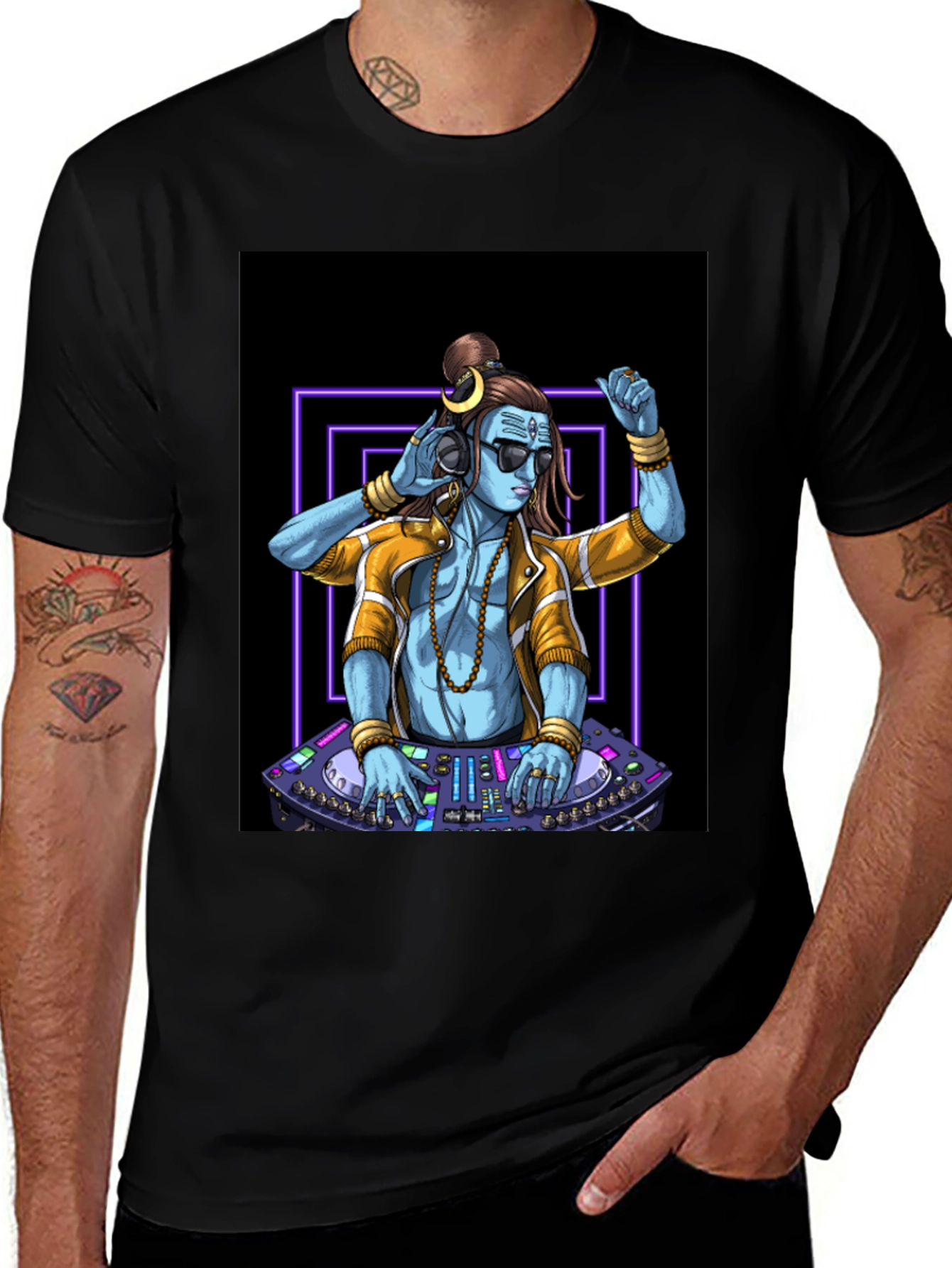 DJ Shiva Graphic Tee - Black T-Shirt