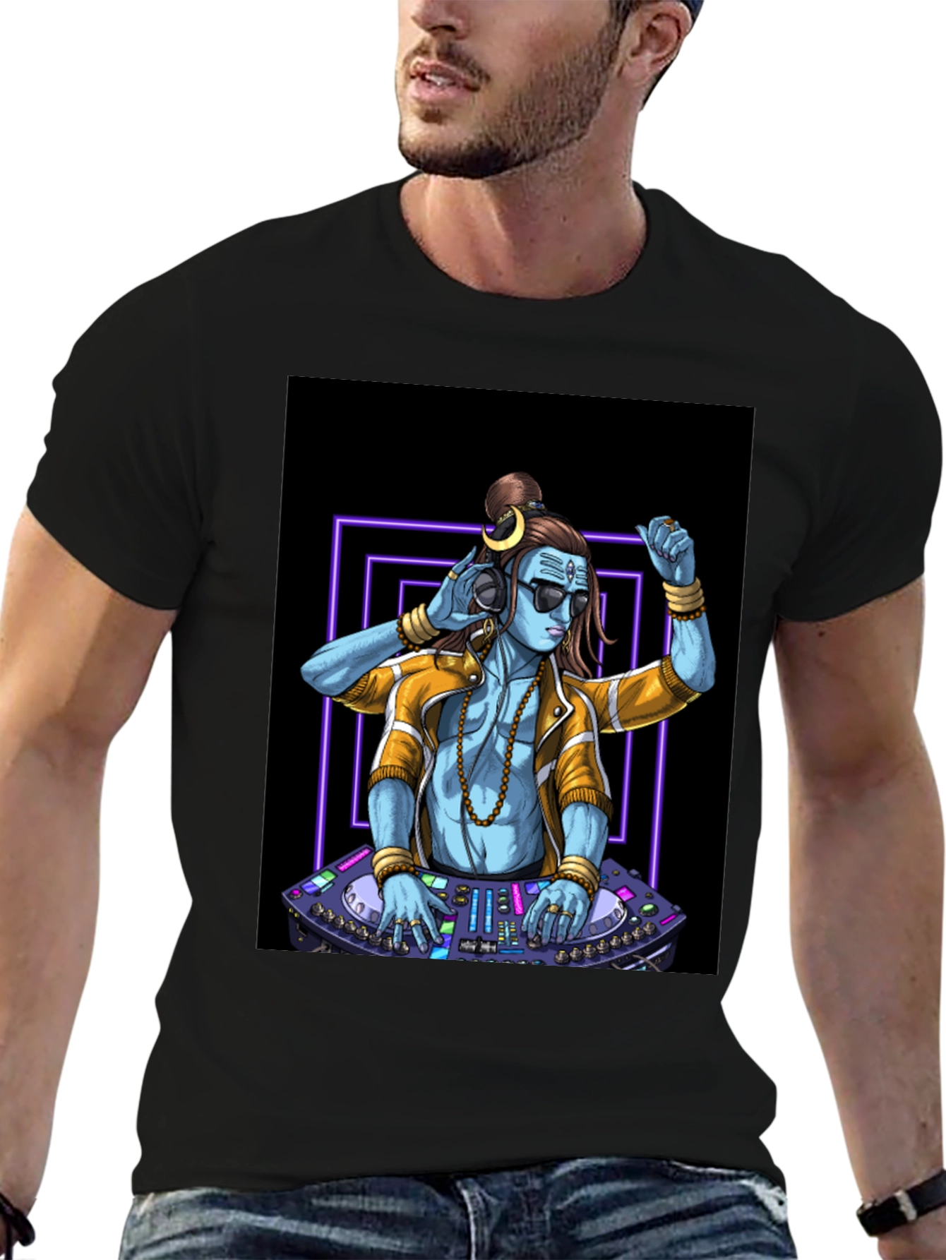 DJ Shiva Graphic Tee - Black T-Shirt