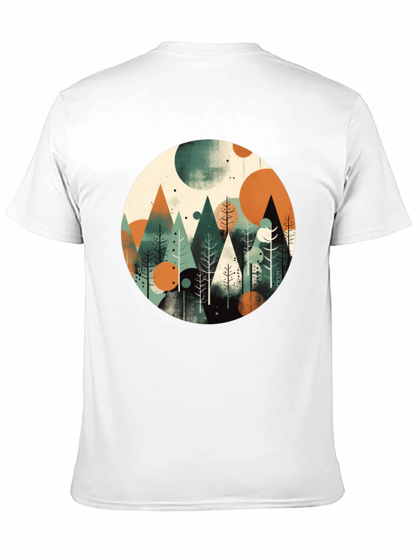 Abstract Mountain Forest Graphic Tee