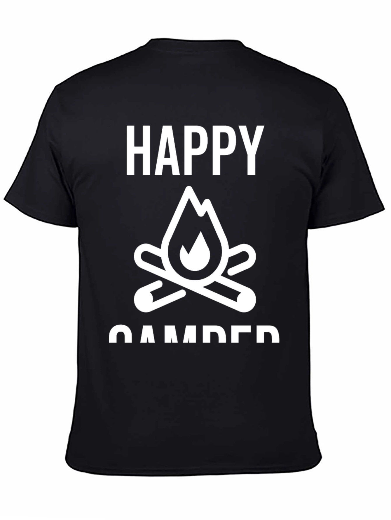Happy Camper Graphic Tee - Camping Adventure Shirt