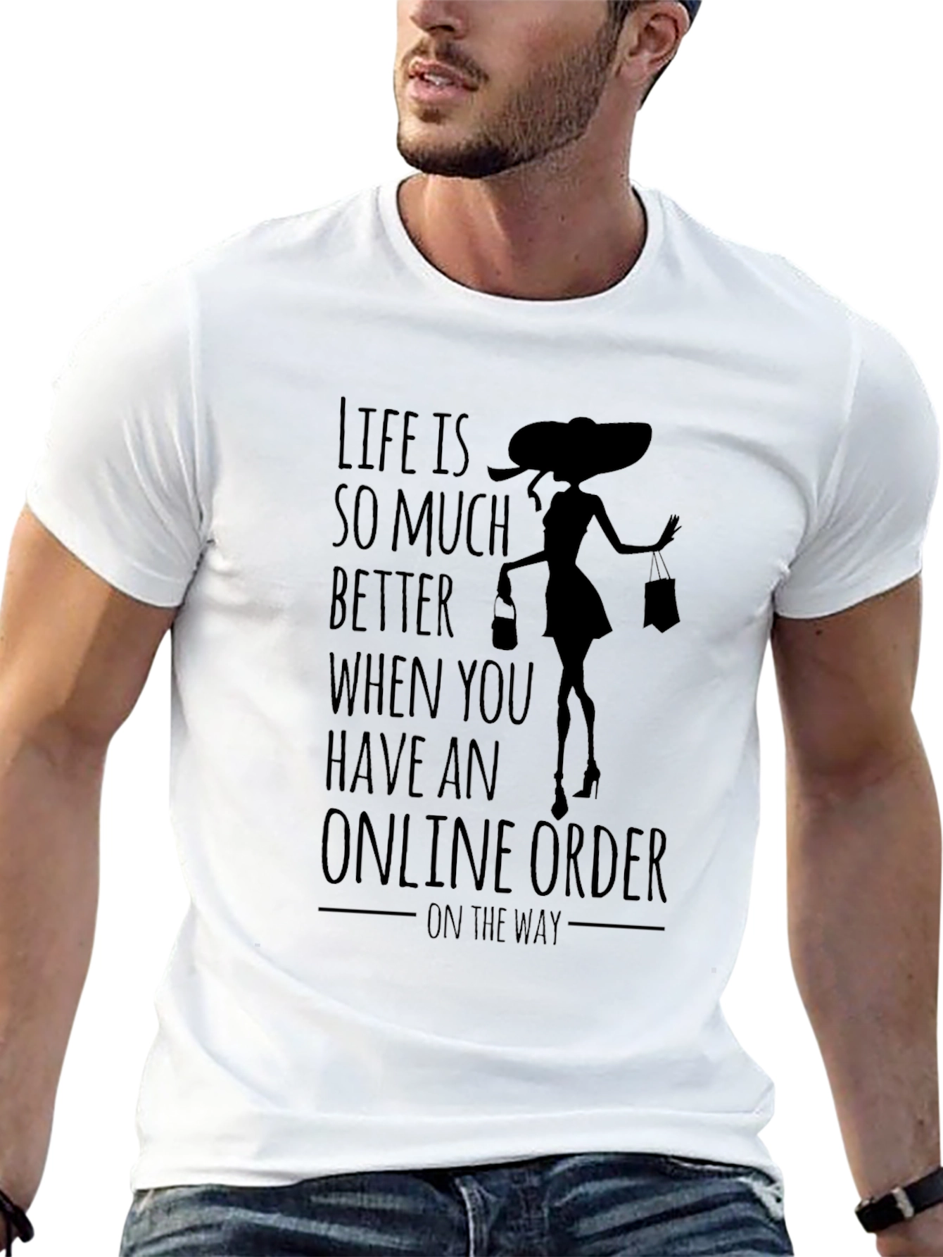 Online Shopping T-Shirt: Life is Better