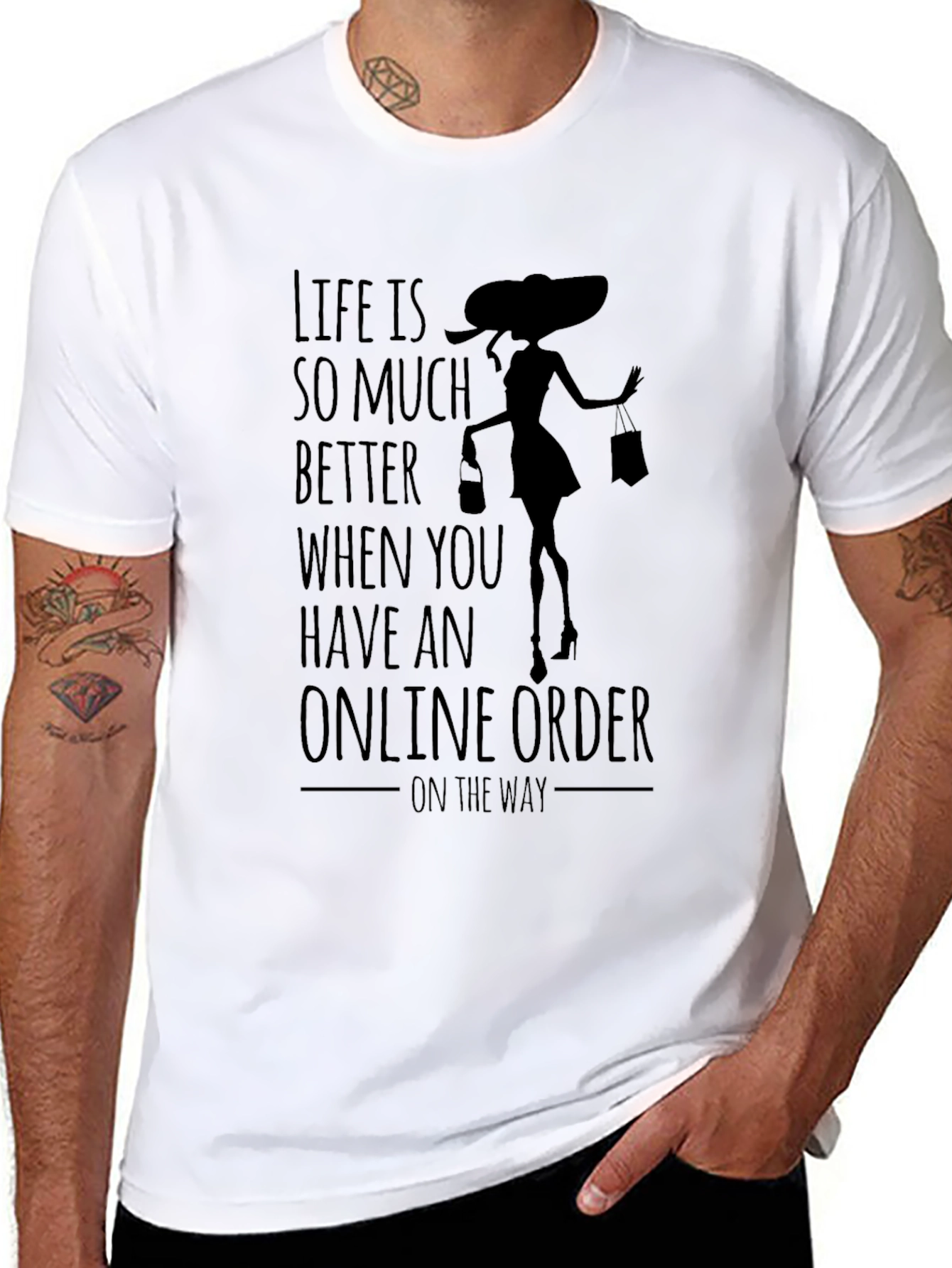 Online Shopping T-Shirt: Life is Better