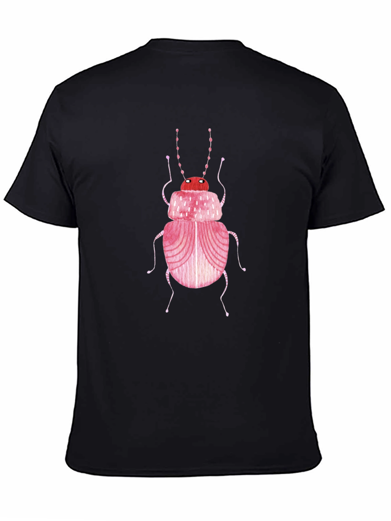 Pink Bug Graphic Tee - Unique Insect Design