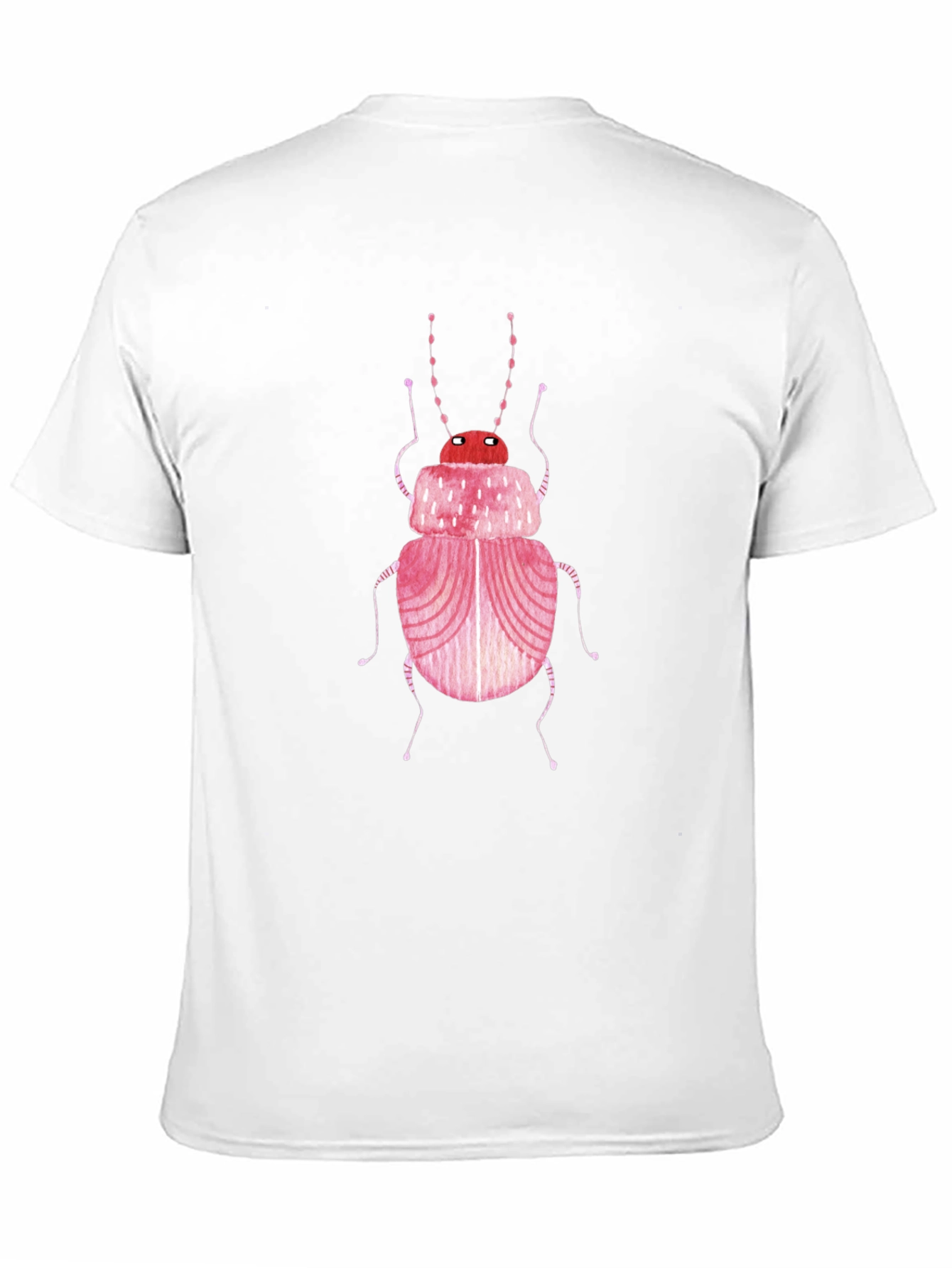 Pink Bug Graphic Tee - Unique Insect Design