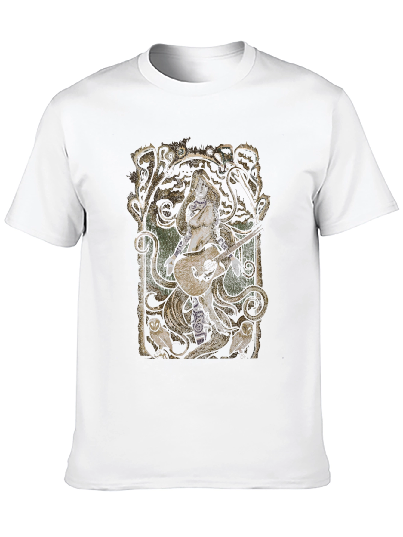 Guitar Goddess Black Graphic Tee