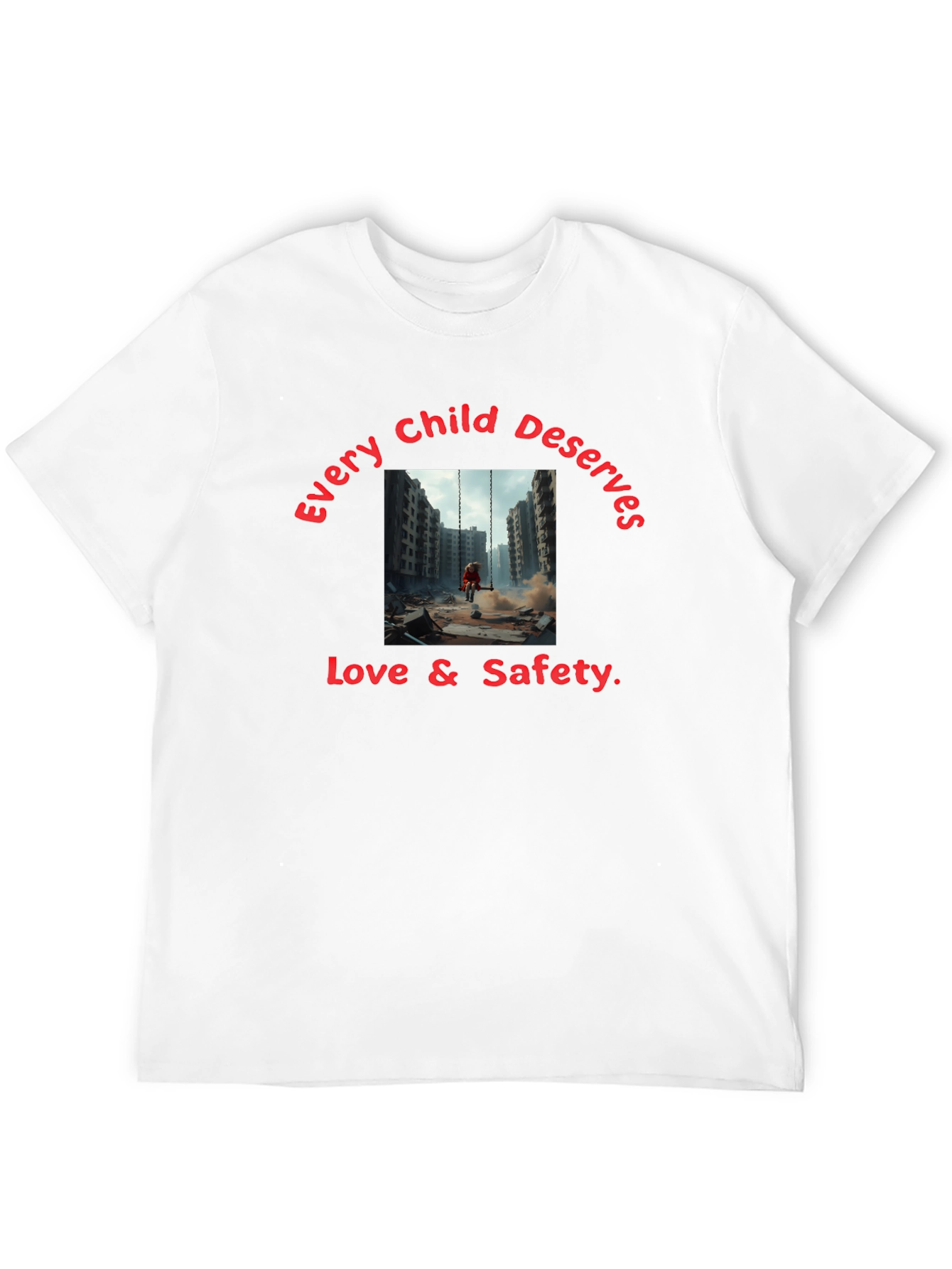 Every Child Deserves Love & Safety Black T-Shirt