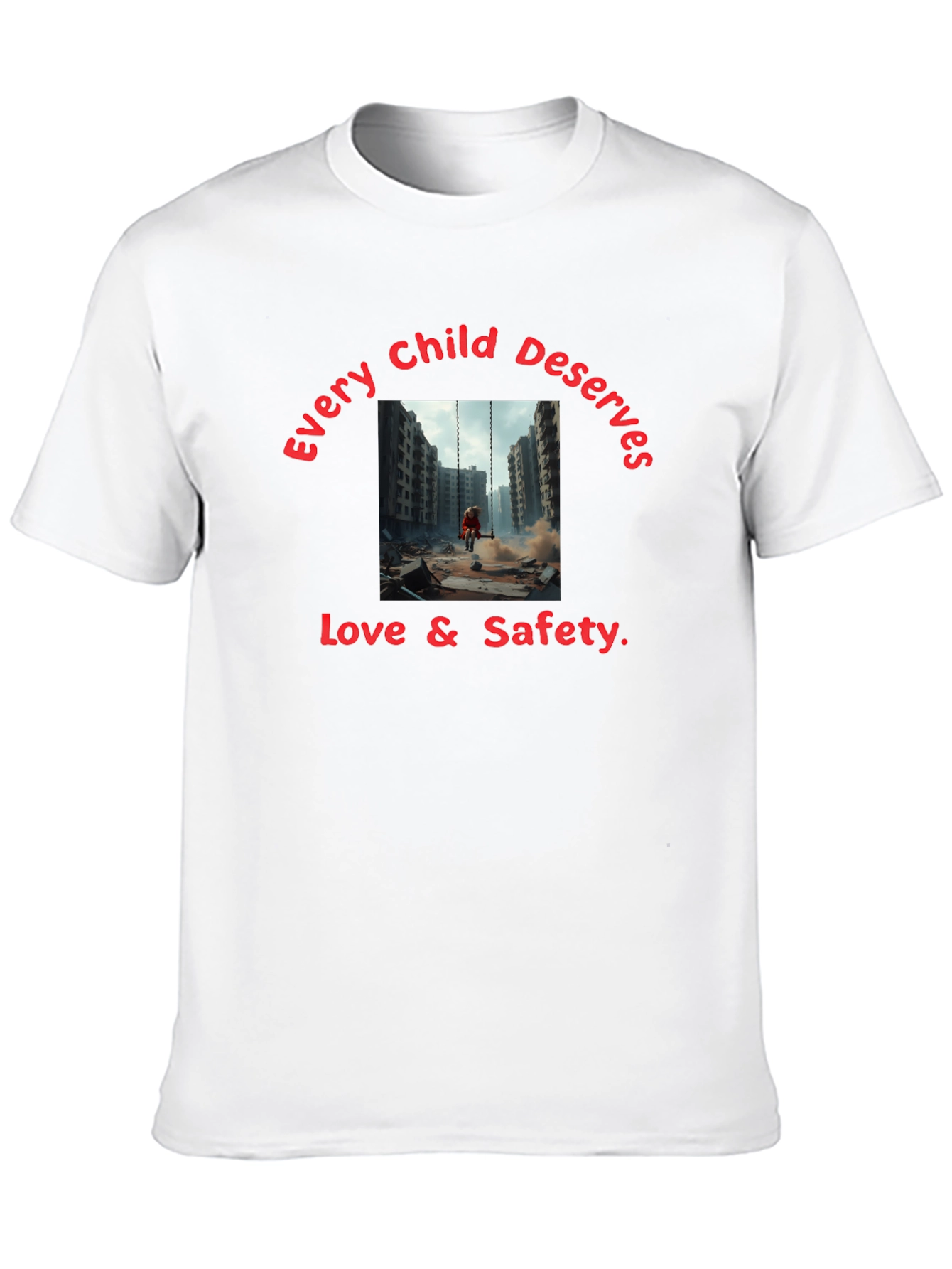 Every Child Deserves Love & Safety Black T-Shirt