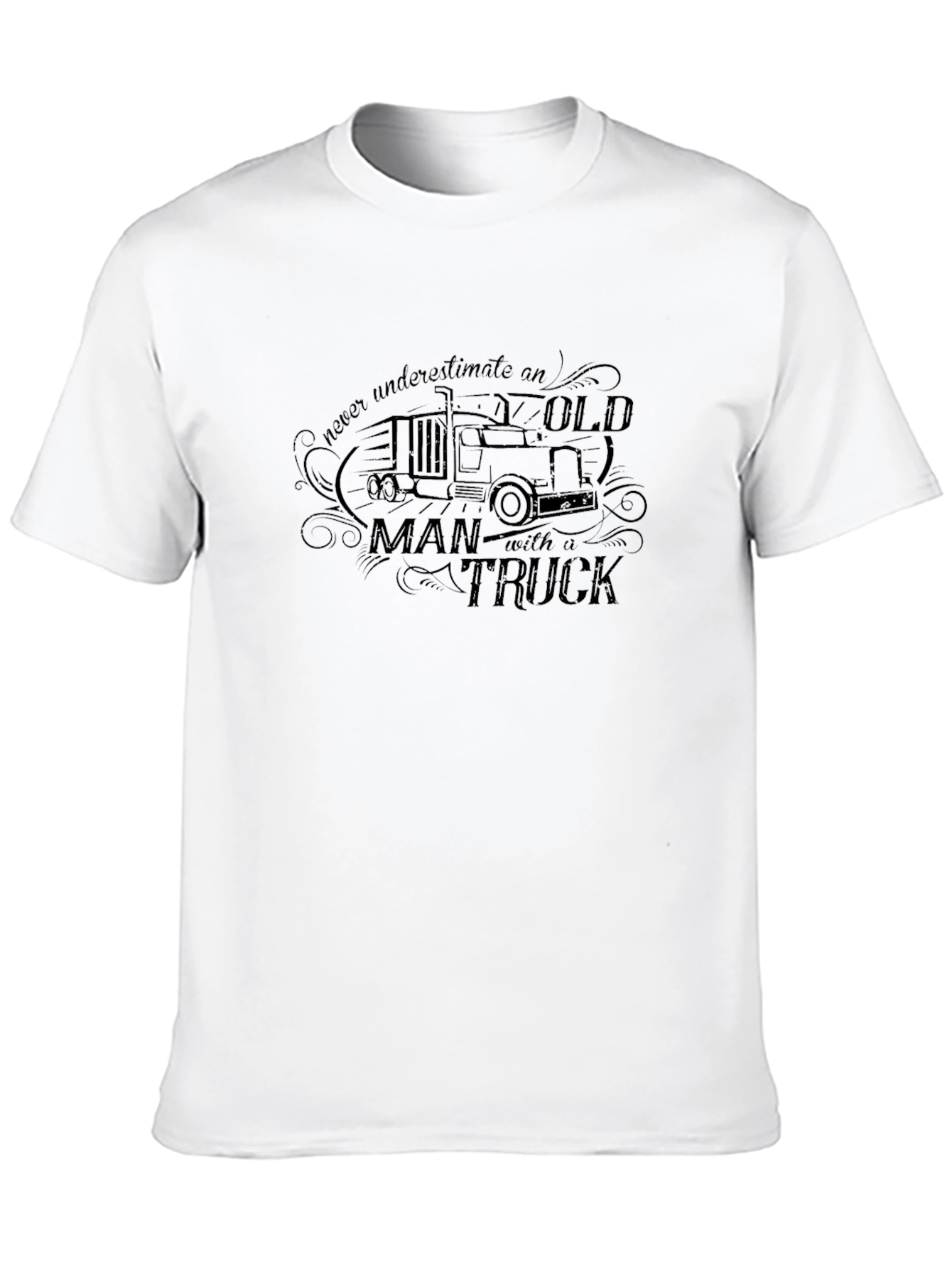 Old Man Truck T-Shirt - Classic Black