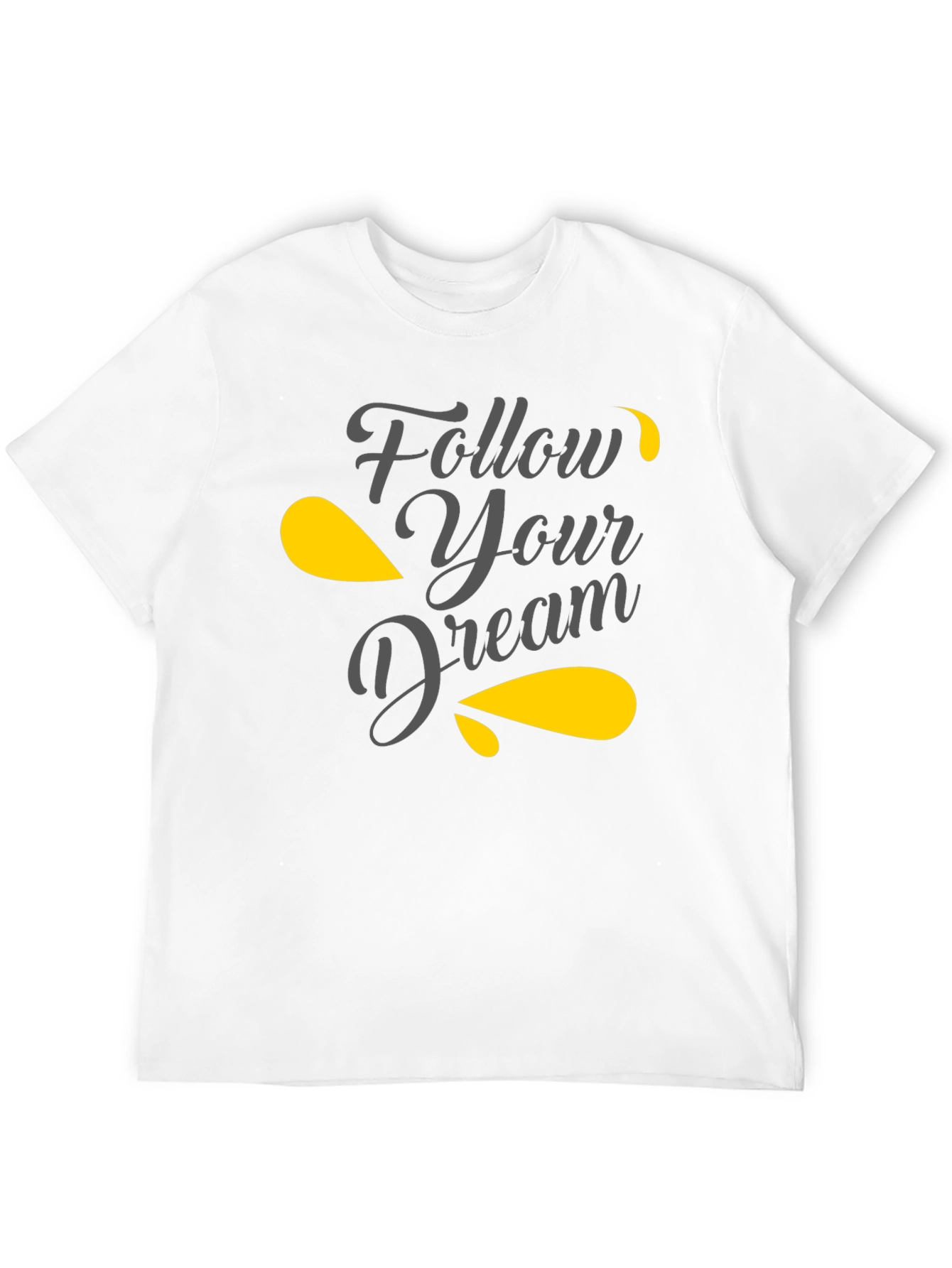 Follow Your Dream Graphic Tee - Black T-Shirt