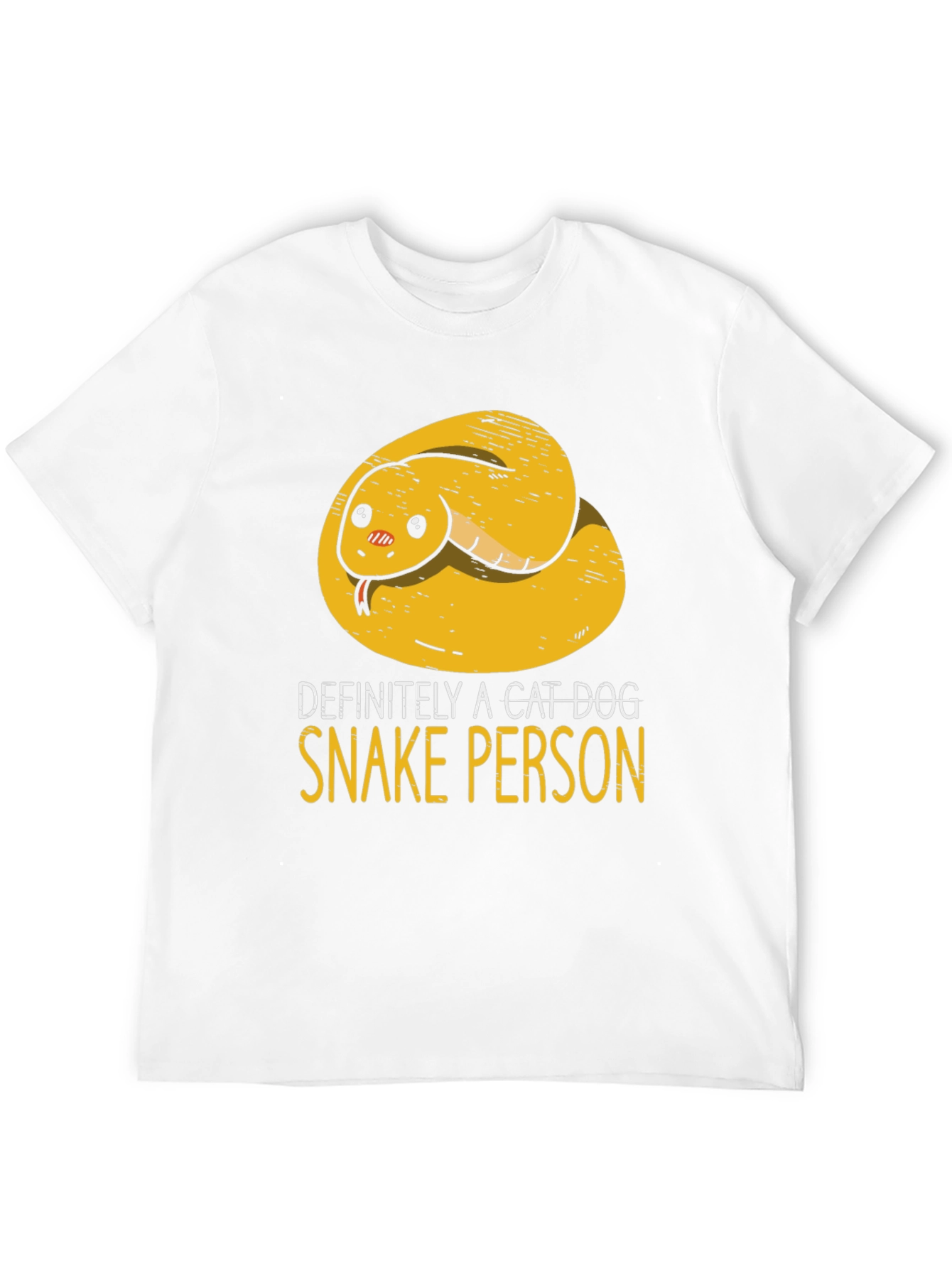 Definitely A Cat Dog Snake Person T-Shirt