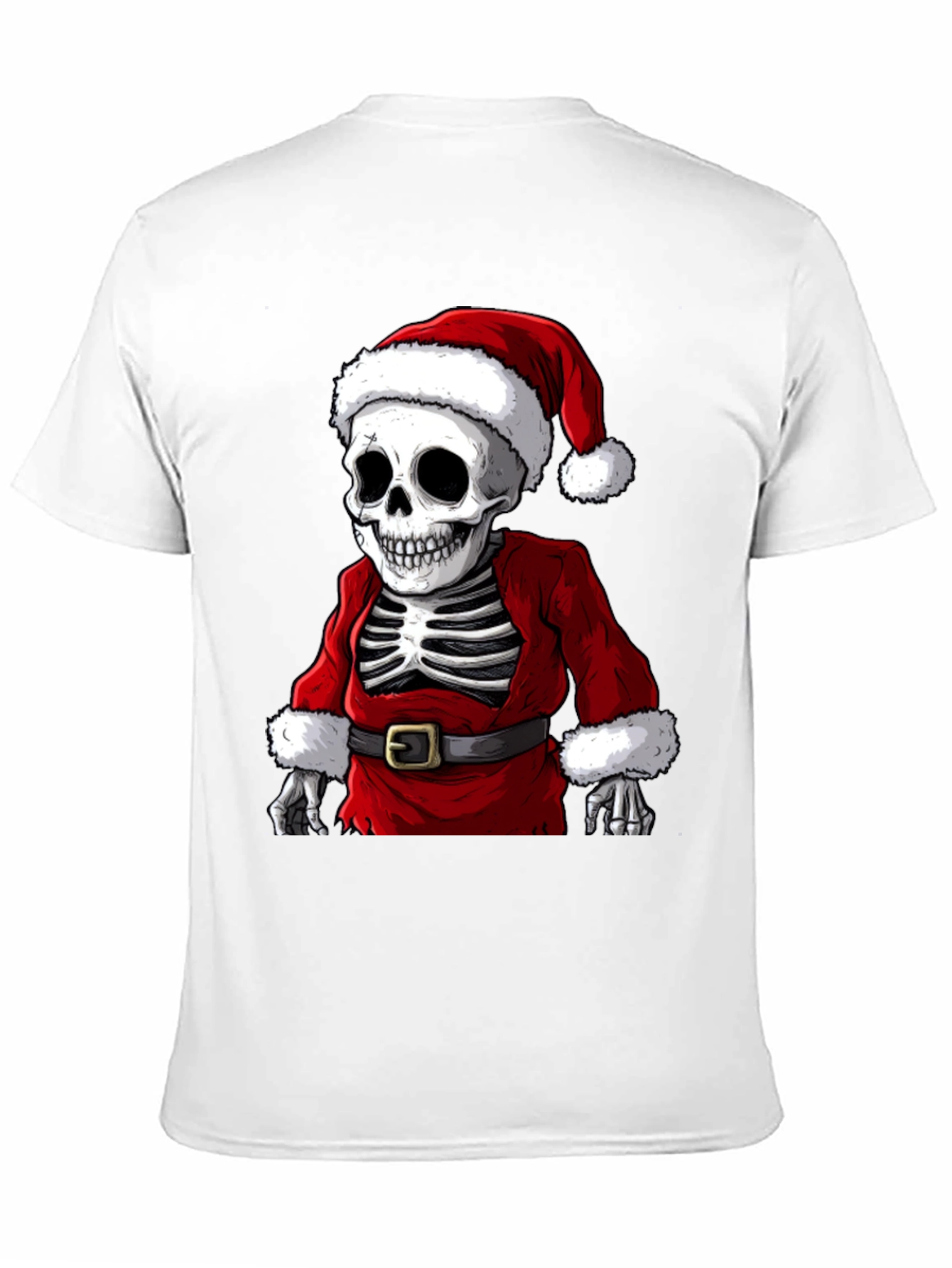 Santa Skeleton T-Shirt - Holiday Humor