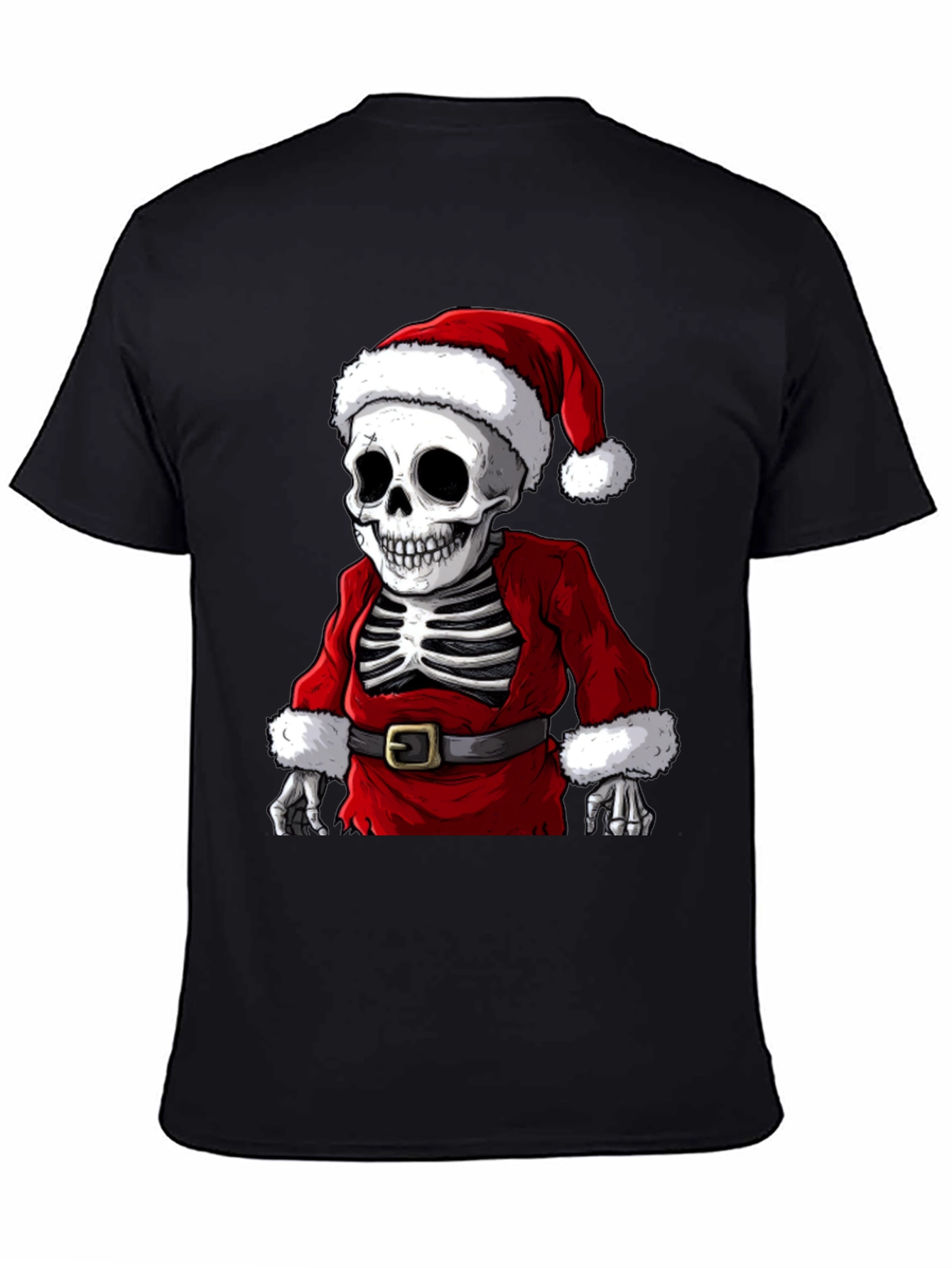 Santa Skeleton T-Shirt - Holiday Humor