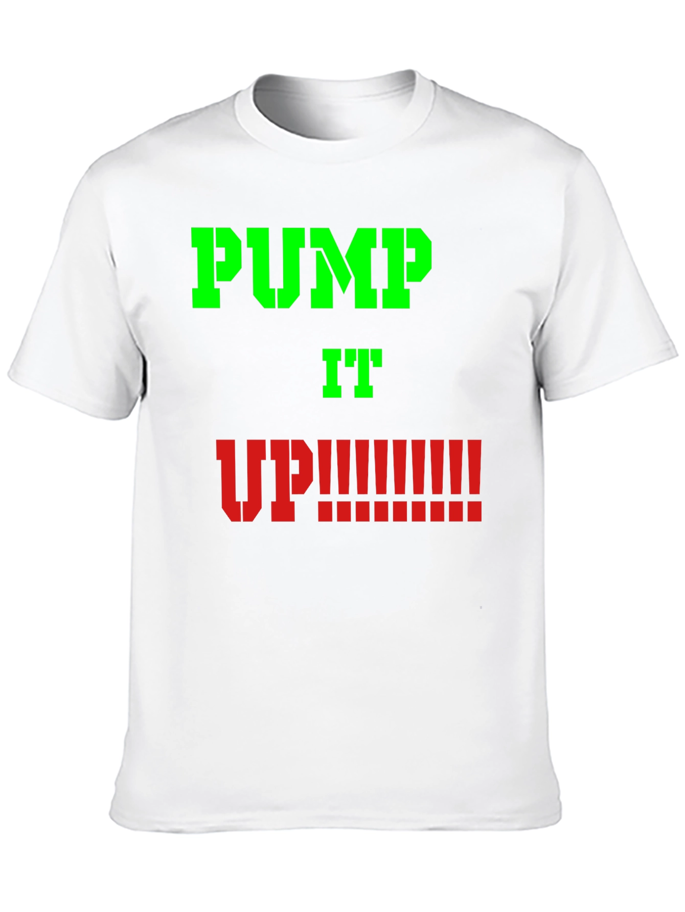 Pump It Up Graphic Tee - Black Cotton T-Shirt