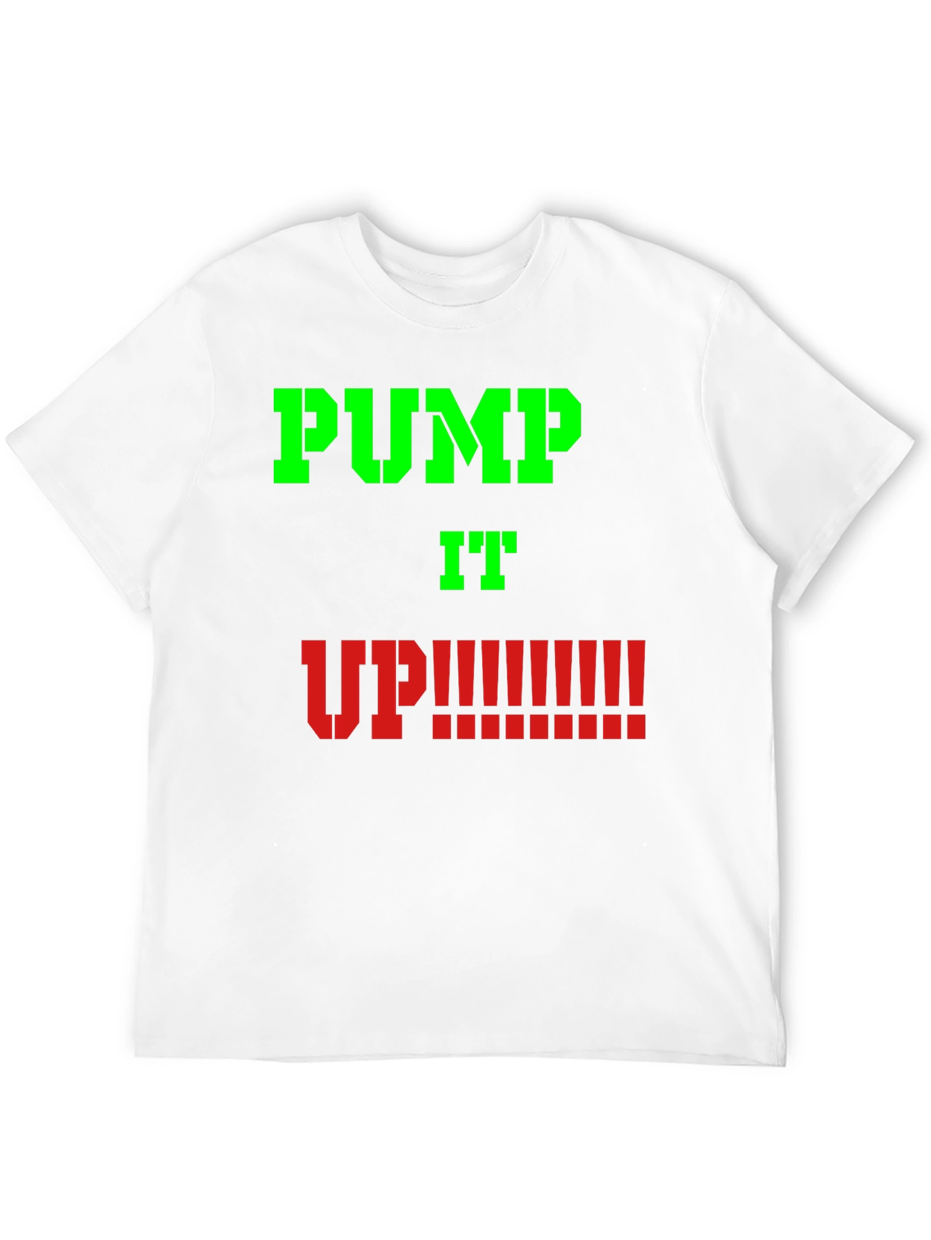 Pump It Up Graphic Tee - Black Cotton T-Shirt