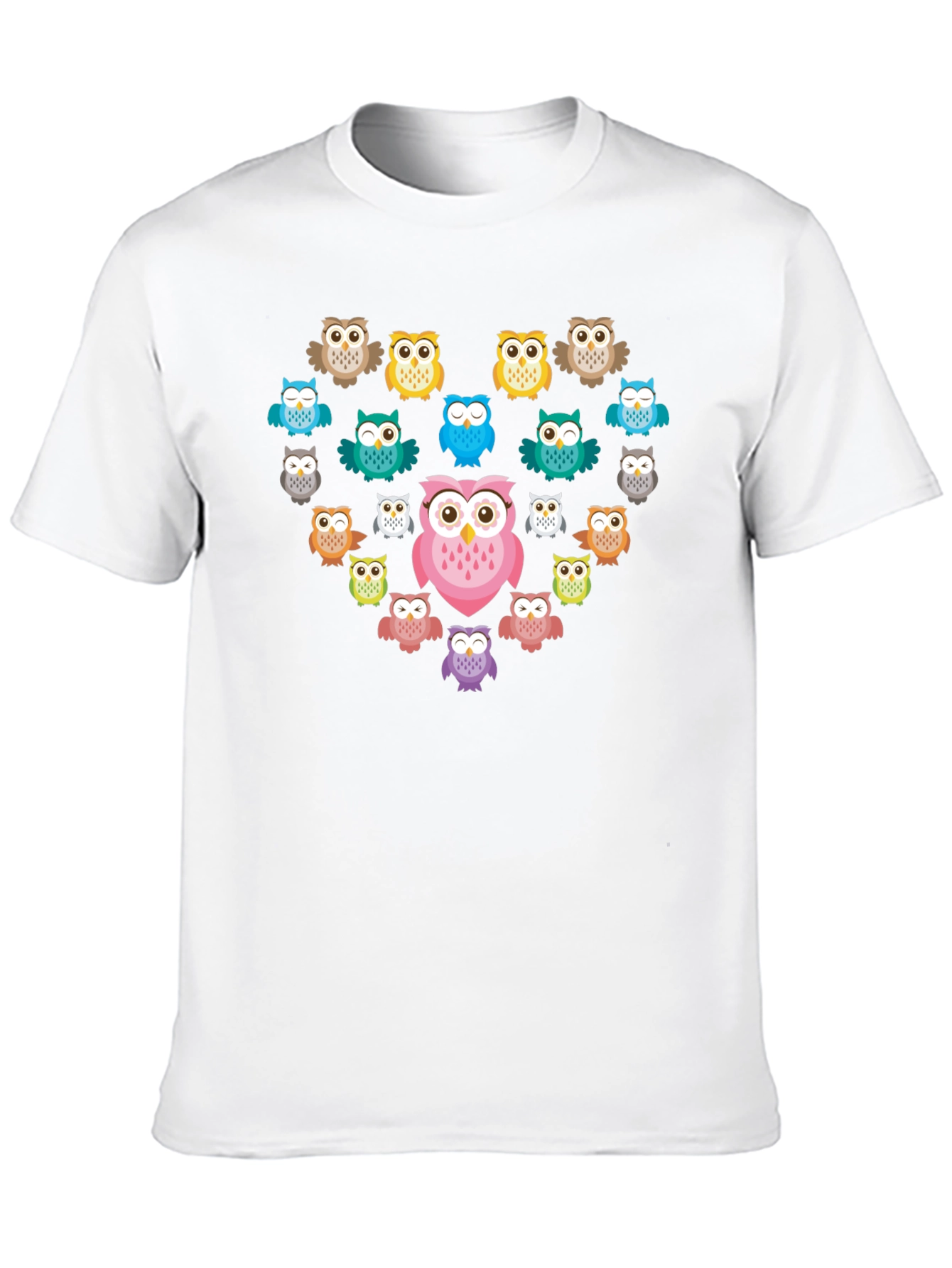 Owl Heart Graphic T-Shirt - Unique Design