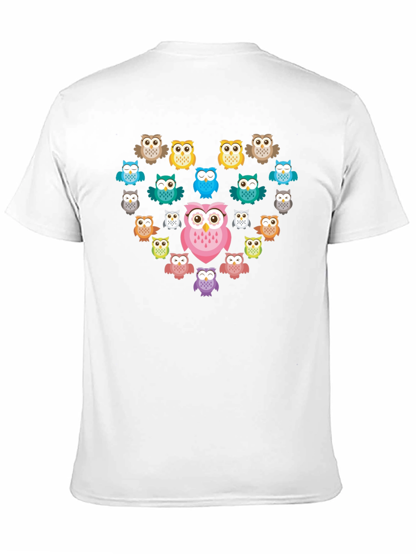 Owl Heart Graphic T-Shirt - Unique Design