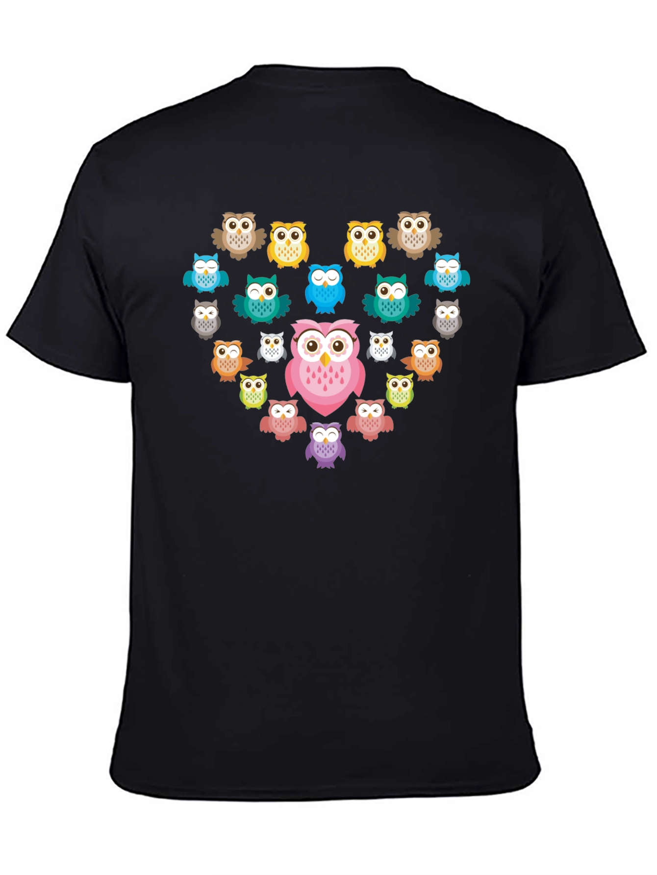 Owl Heart Graphic T-Shirt - Unique Design