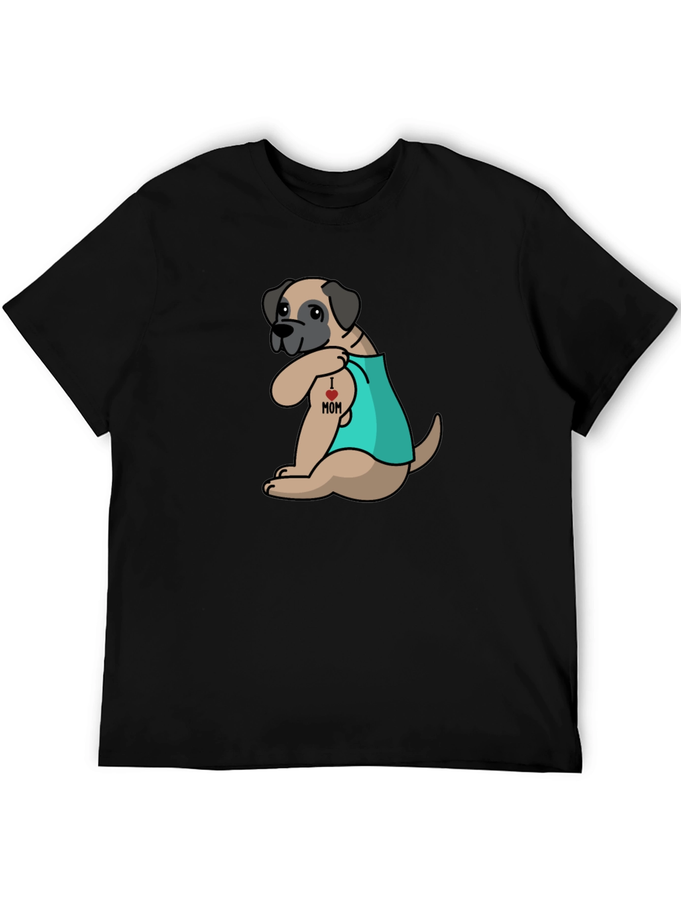 I Love Mom Dog Tattoo T-Shirt