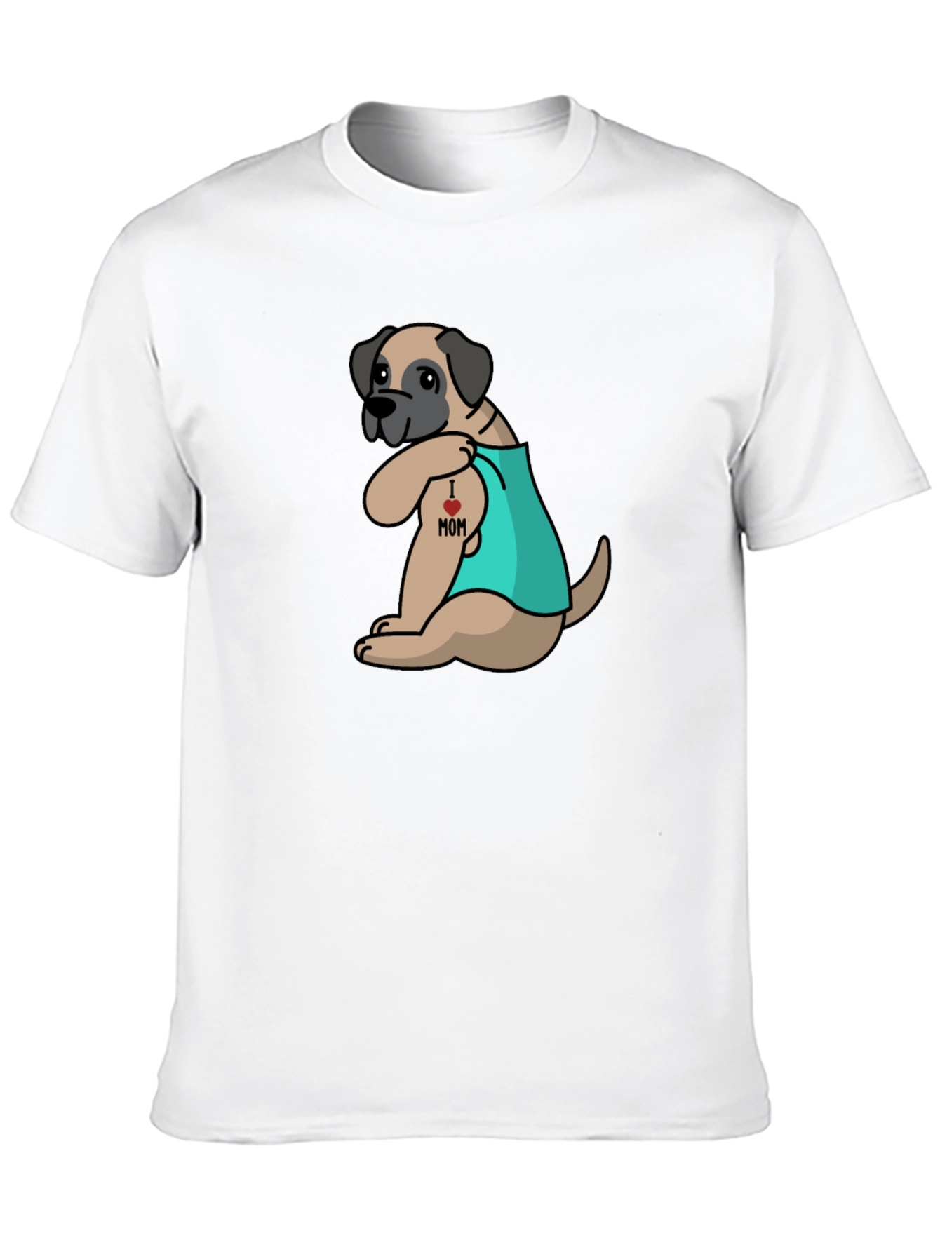 I Love Mom Dog Tattoo T-Shirt