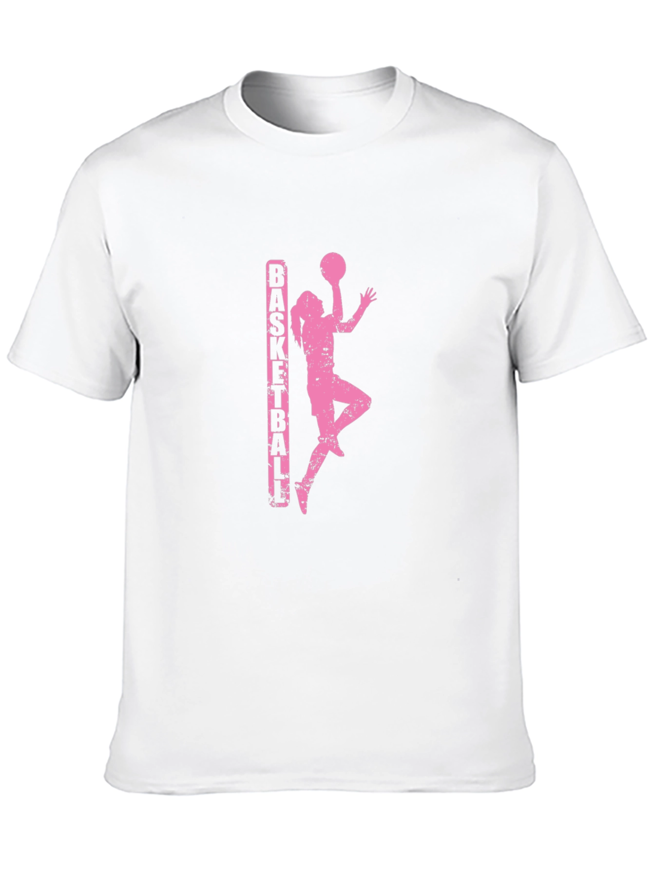 Basketball Girl Graphic Tee - Stylish Black T-Shirt